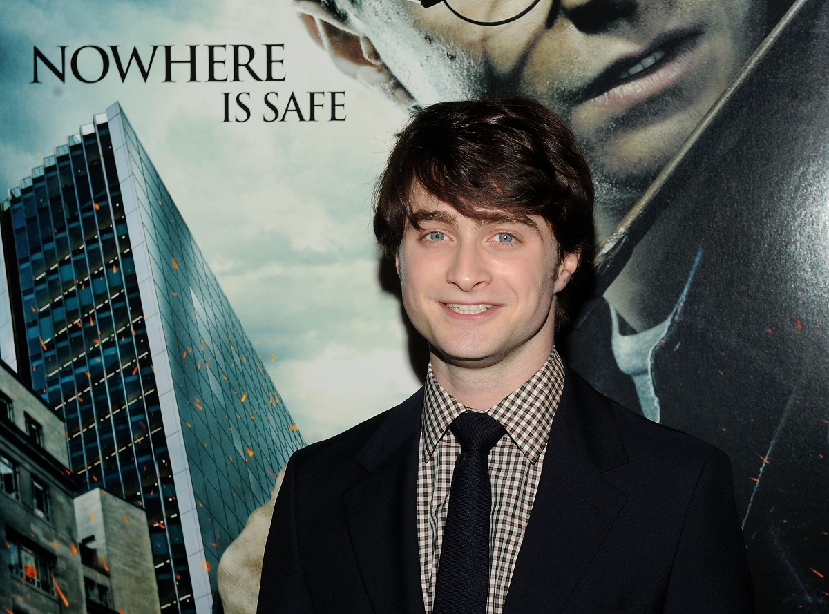 Daniel Radcliffe attends the premiere of 'Harry Potter and the Deathly Hallows - Part 1' on November 15, 2010, in New York City.