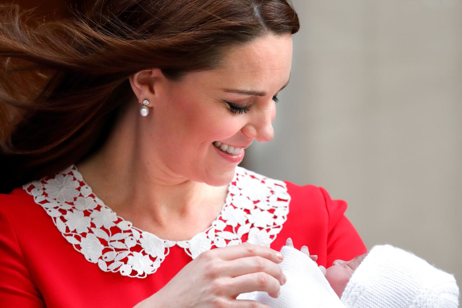 Kate Middleton and her third child, Prince Louis