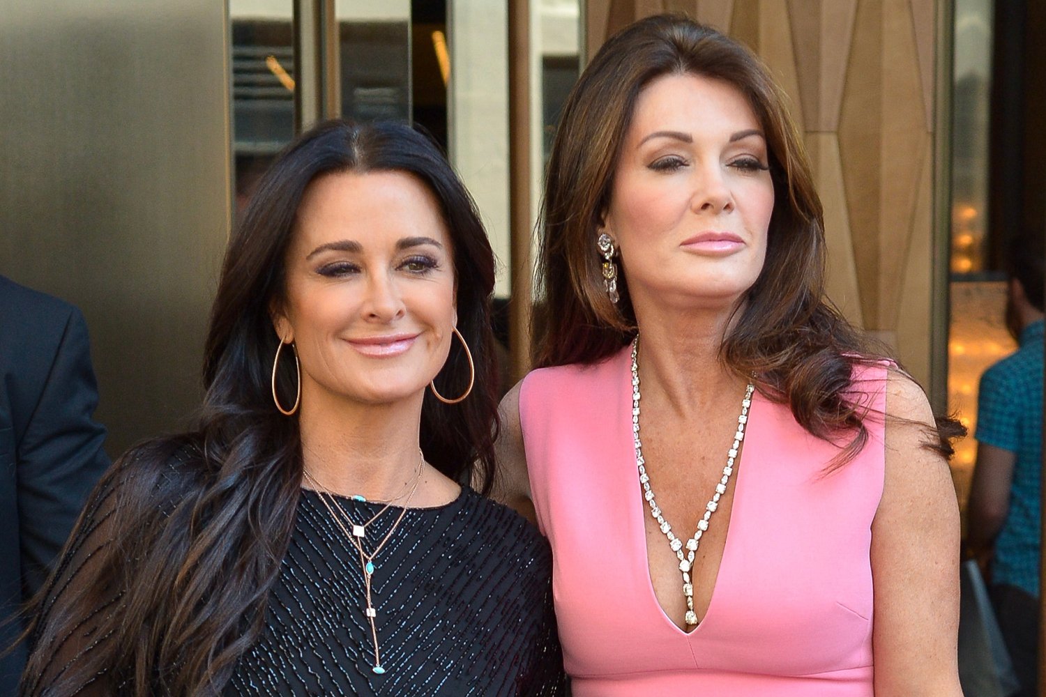 Kyle Richards and Lisa Vanderpump smiling