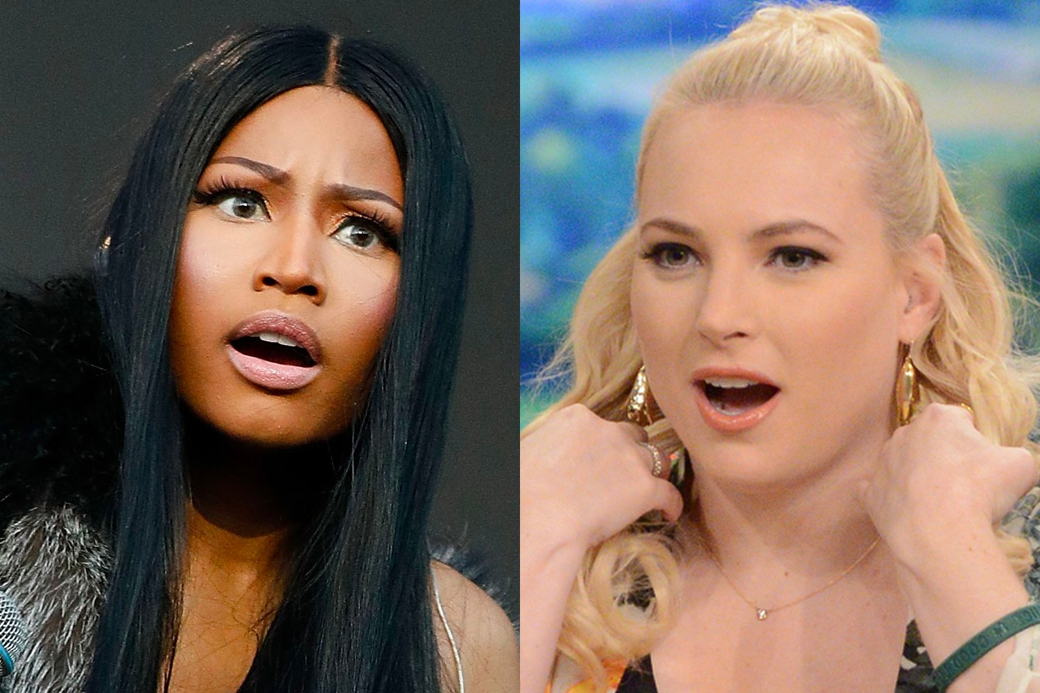 Nicki Minaj and Meghan McCain gasping