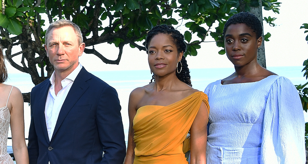 Daniel Craig, Naomie Harris and Lashana Lynch, who will be in 'No Time to Die'