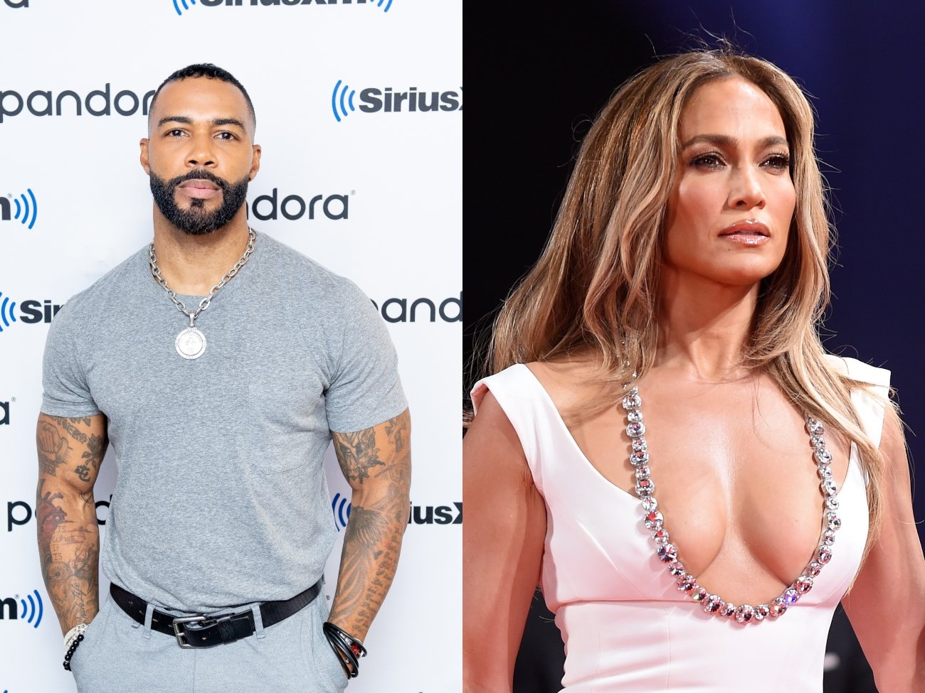 Omari Hardwick at SiriusXM Studios; Jennifer Lopez on red carpet for 'The Last Duel' at 78th Venice International Film Festival