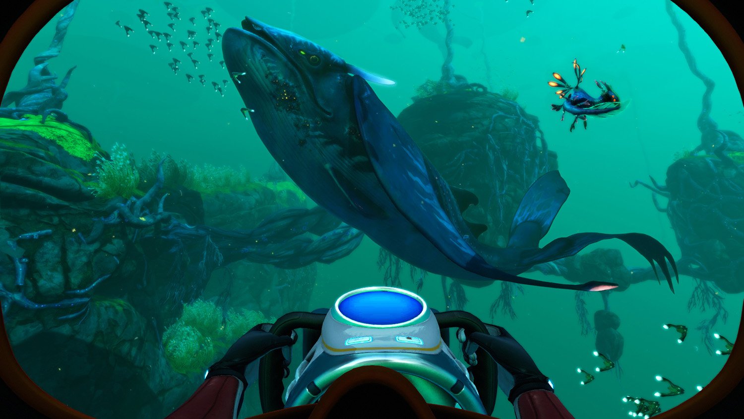 A whale creature in Subnautica: Below Zero, coming soon to Xbox Game Pass
