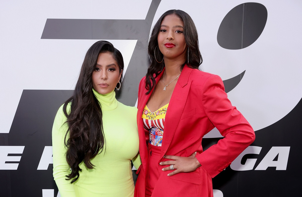 (L-R) Vanessa Bryant and Natalia Bryant attend the Universal Pictures 'F9' World Premiere on June 18, 2021, in Hollywood, California.