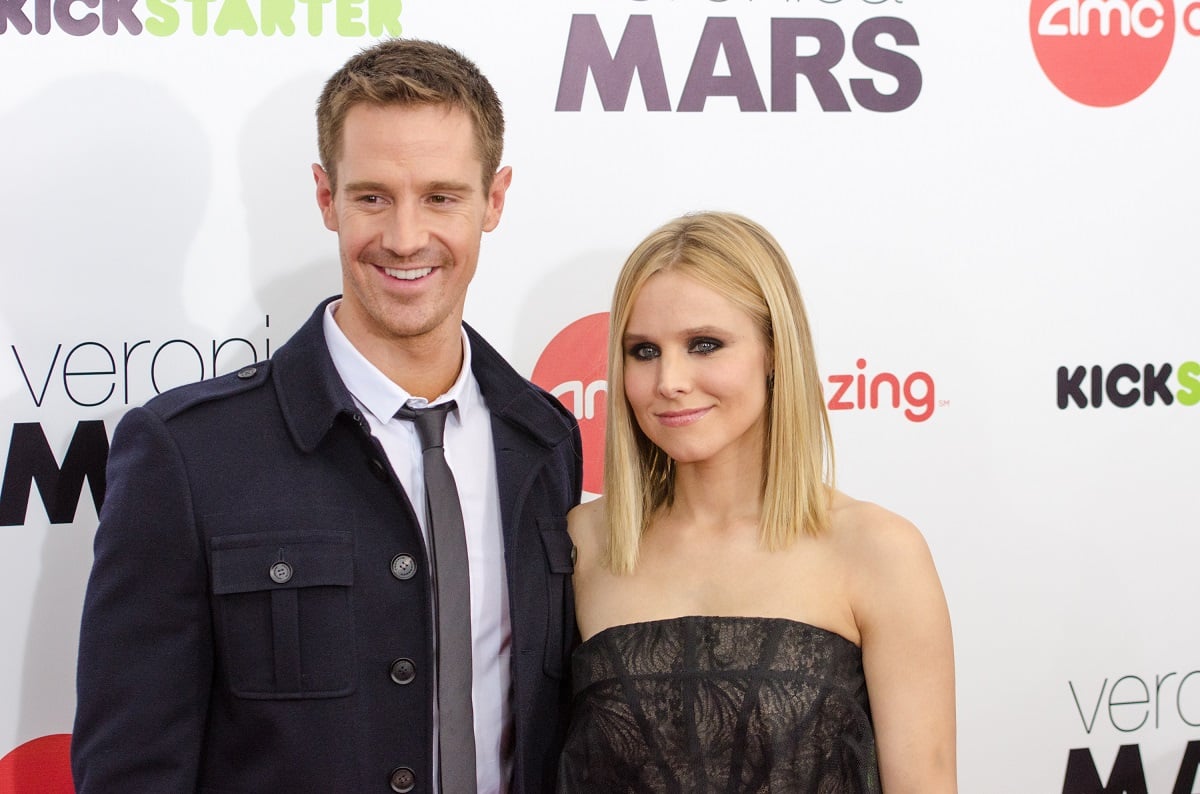 Jason Dohring (Logan) and Kristen Bell (Veronica) attend the 'Veronica Mars' screening on March 10, 2014, in New York City.