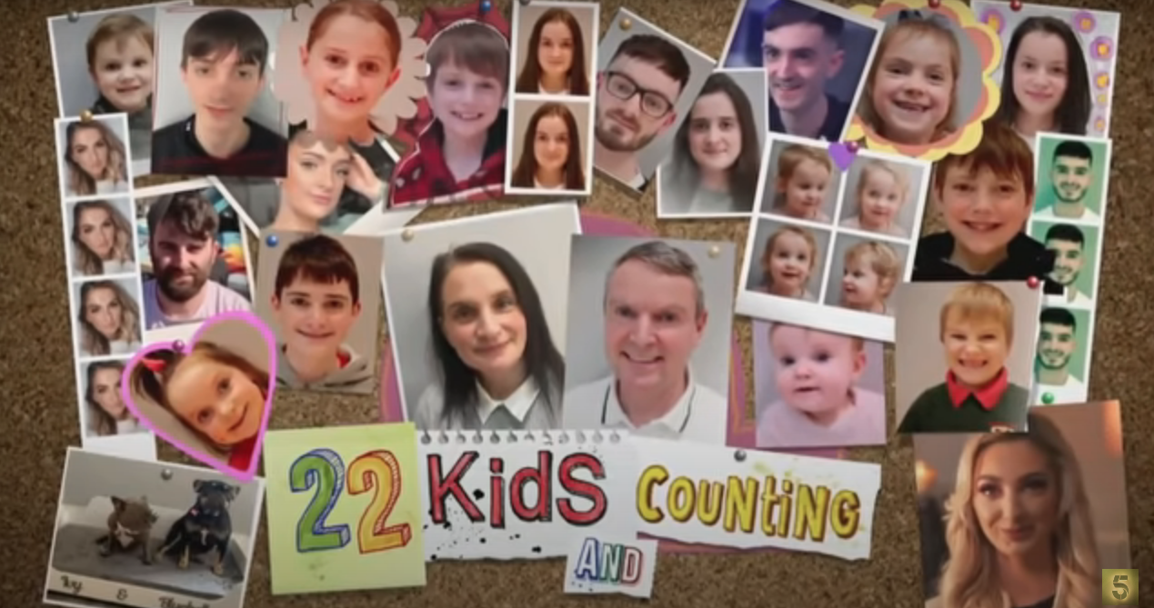 Screenshot of opening credits of '22 Kids and Counting'