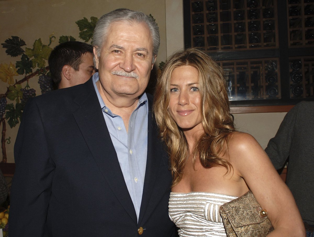 Actor John Aniston and daughter actor Jennifer Aniston attend a party in 2006