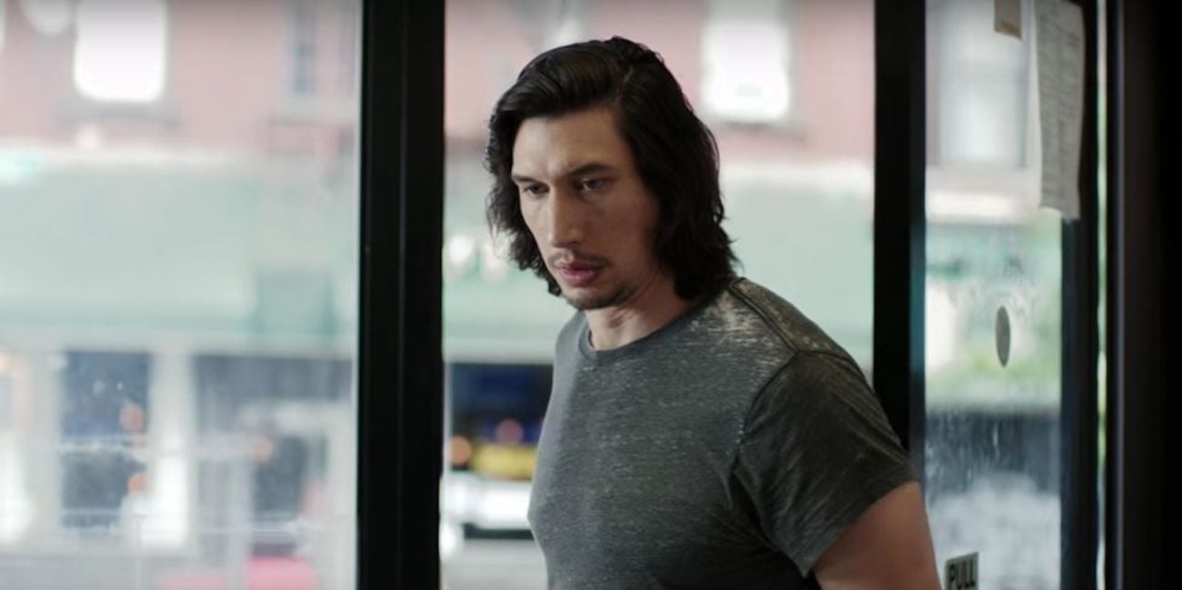 Adam Driver standing in a New York City bodega as Adam Sackler in the HBO series 'Girls'
