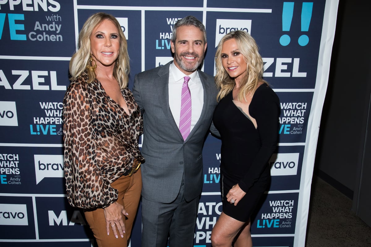 Andy Cohen with former ‘RHOC’ stars Vicki Gunvalson and Tamra Judge
