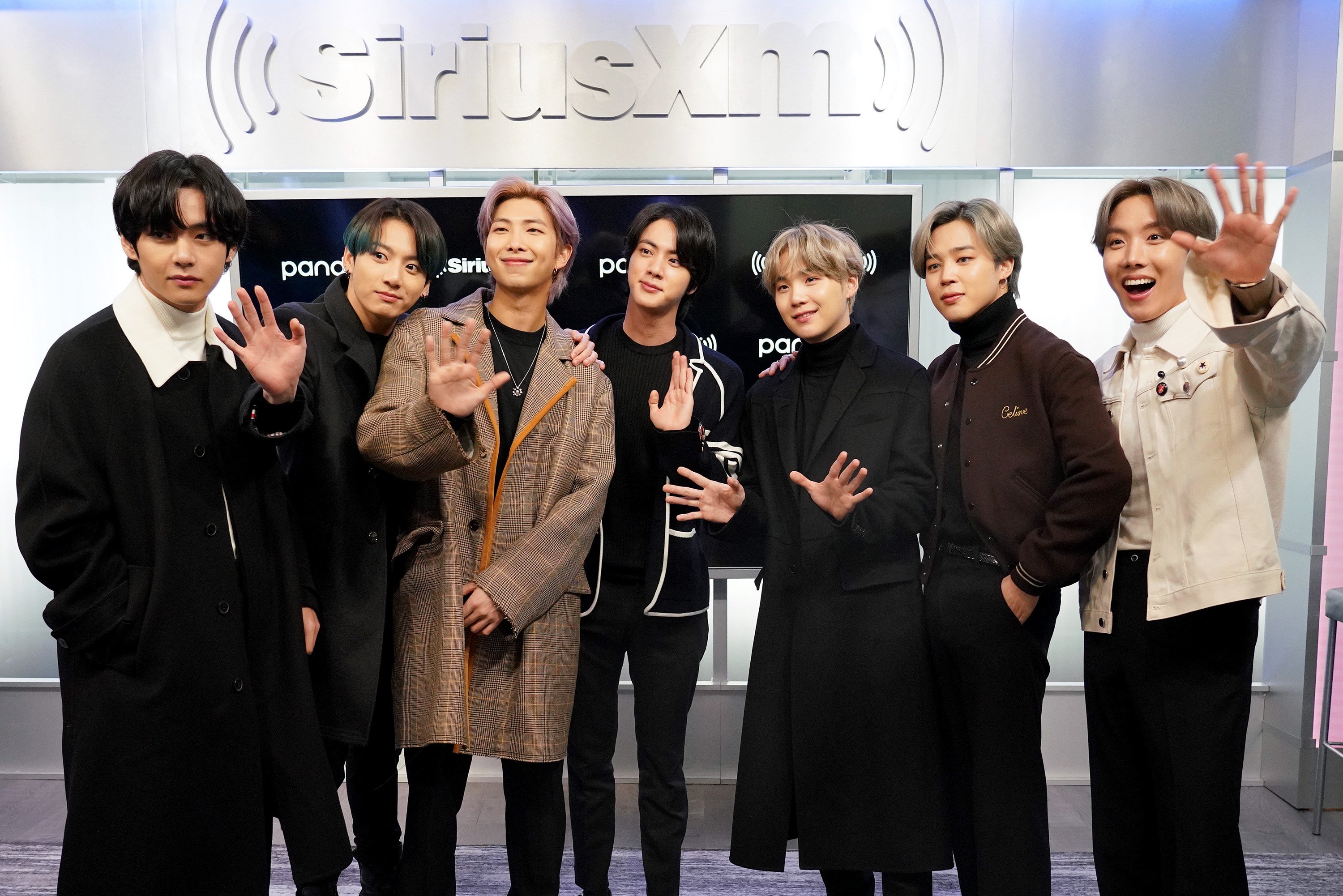 K-pop boy band BTS visit the SiriusXM Studios