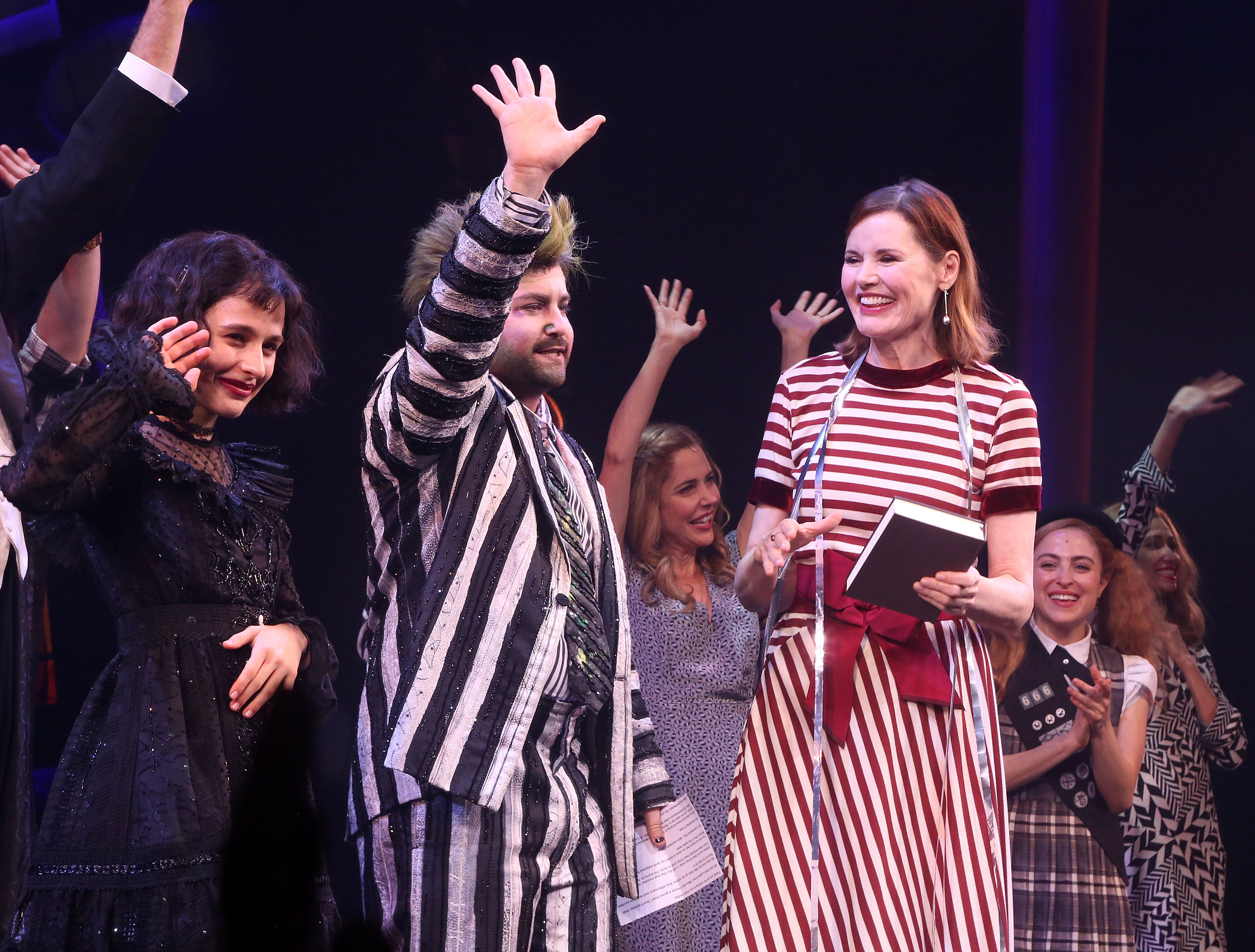 Sophia Anne Caruso as 'Lydia Deetz' and Alex Brightman as 'Beetlejuice' of 'Beetlejuice - The Musical'