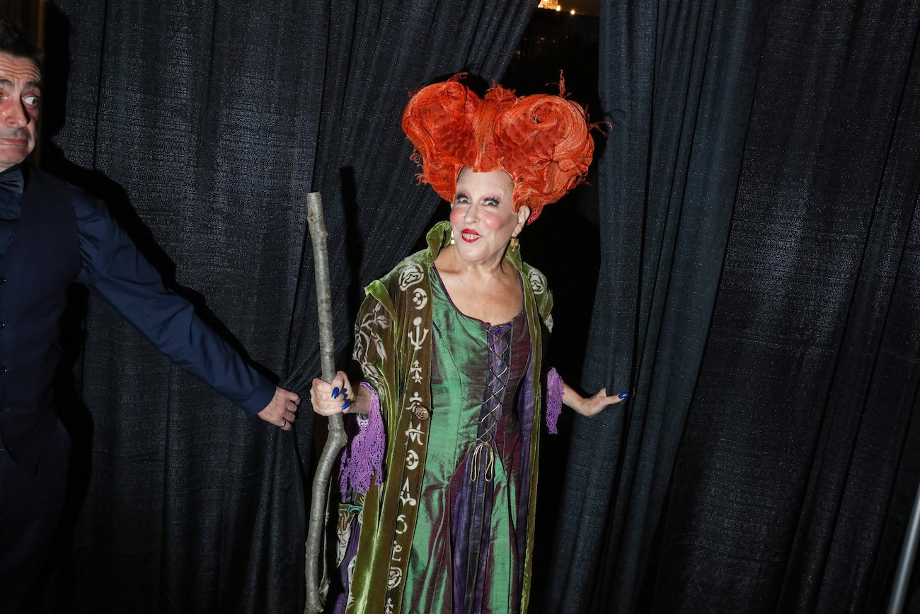 Bette Midler dressed as Winifred Sanderson from 'Hocus Pocus.'