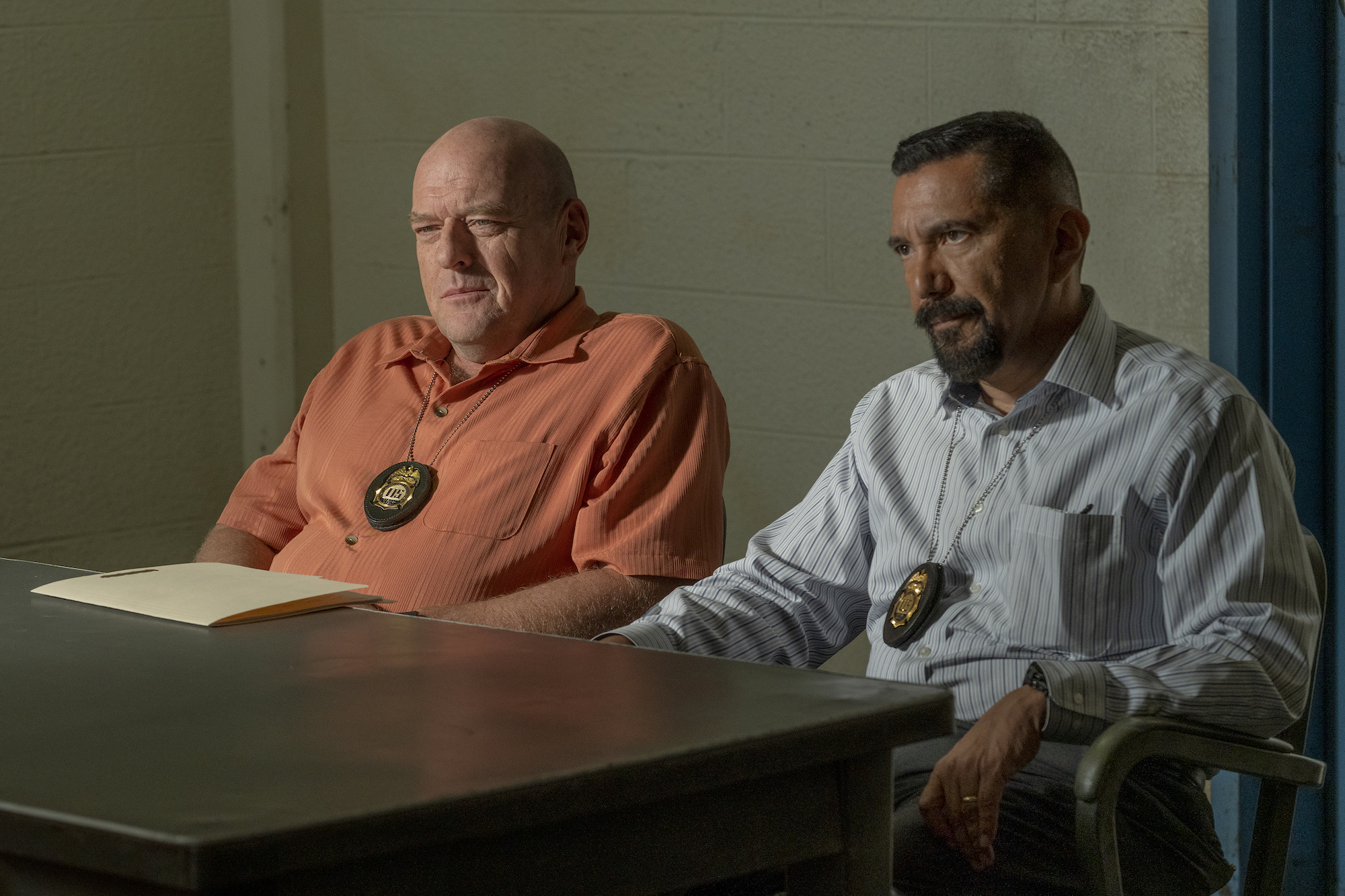Better Call Saul: Hank and Gomez sit in an interrogation room