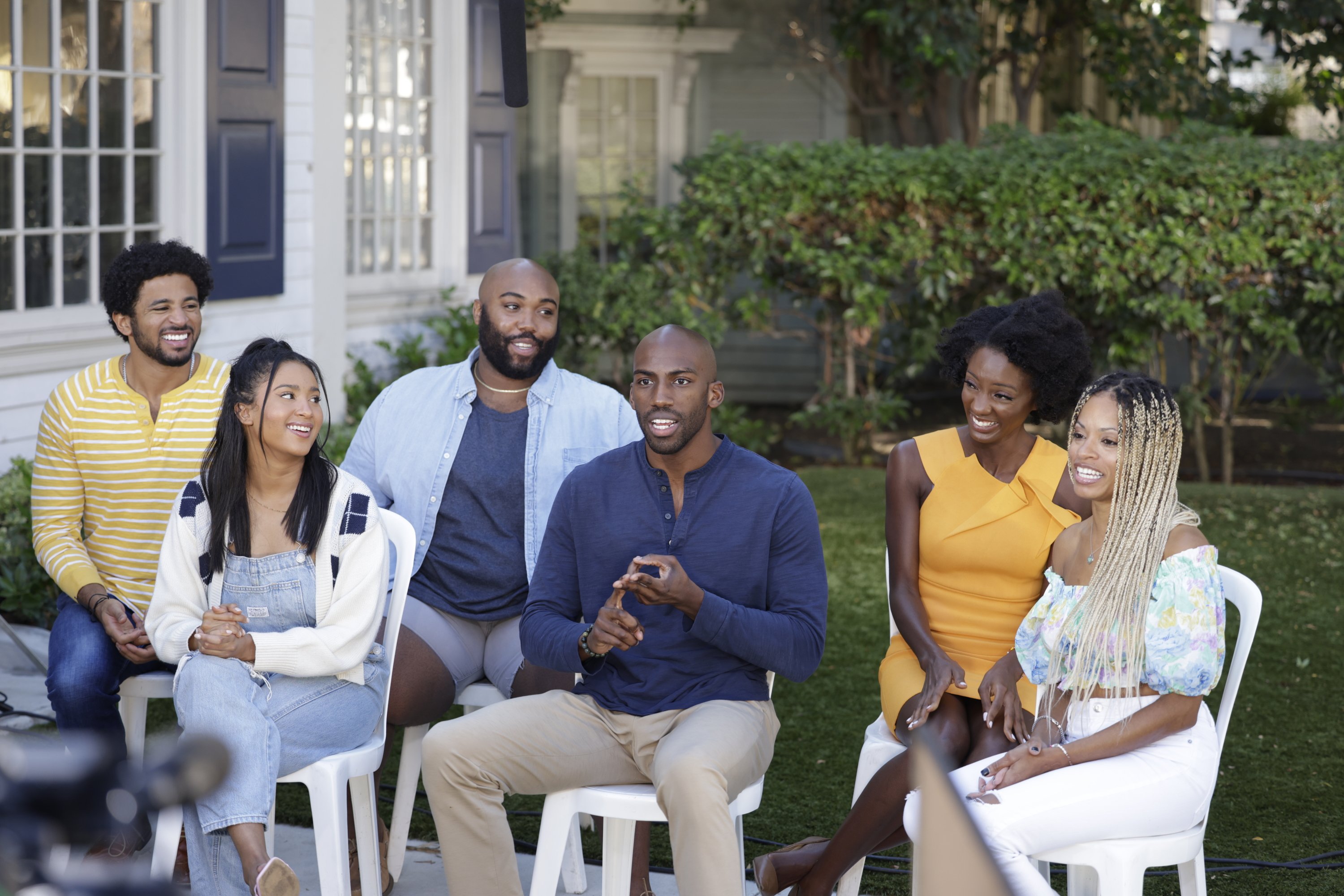 Kyland Young, Hannah Chaddha, Derek Frazier, Xavier Prather, Azah Awasum, and Tiffany Mitchell of 'Big Brother 23' houseguests