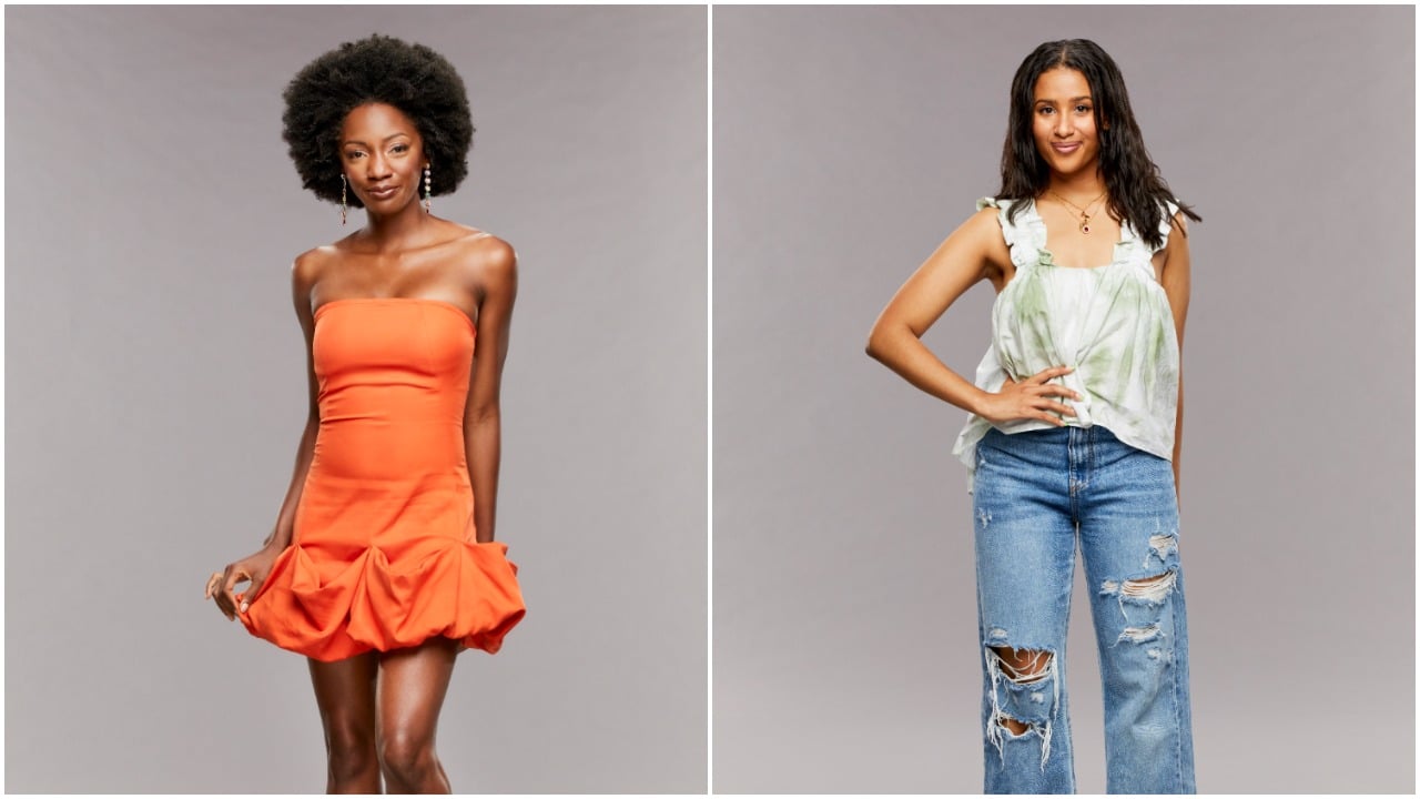 Azah Awasum and Hannah Chaddha pose for 'Big Brother 23' cast photos