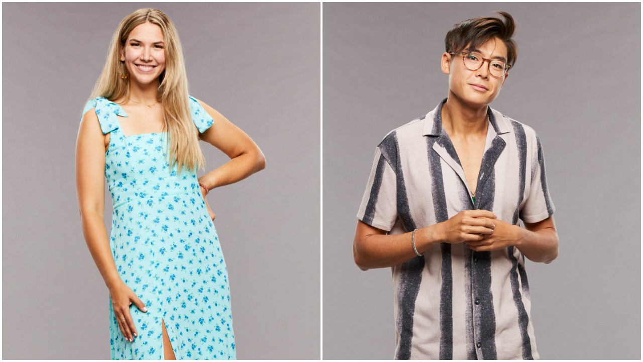 Claire Rehfuss and Derek Xiao pose for 'Big Brother 23' cast photos