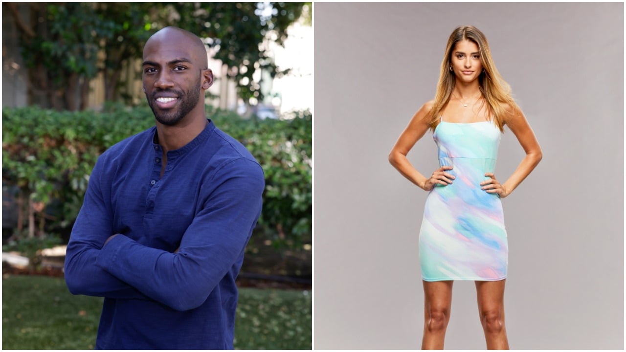 Xavier Prather and Alyssa Lopez pose for 'Big Brother 23' cast photo