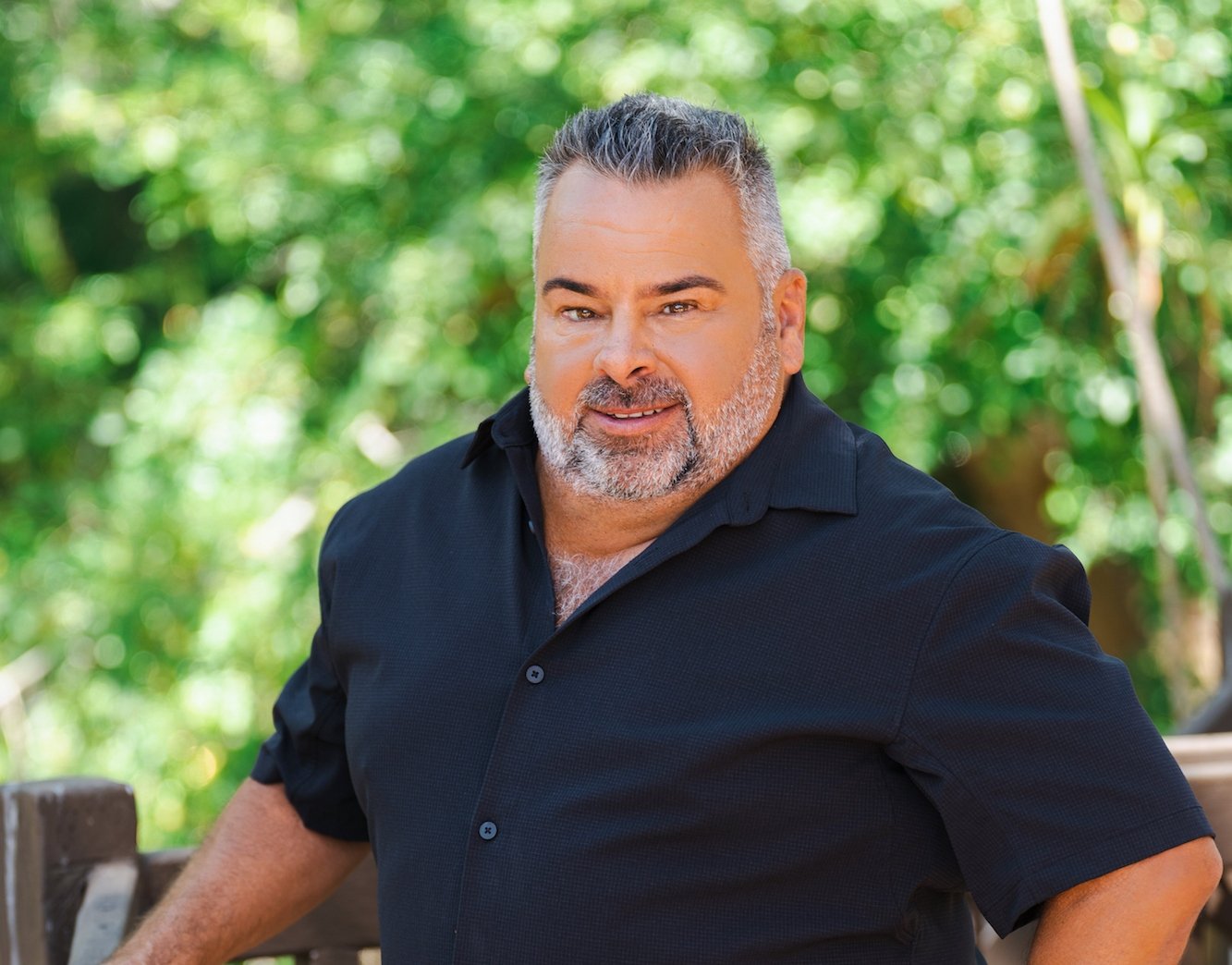 'Big Ed' Brown standing in front of trees on '90 Day: The Single Life'