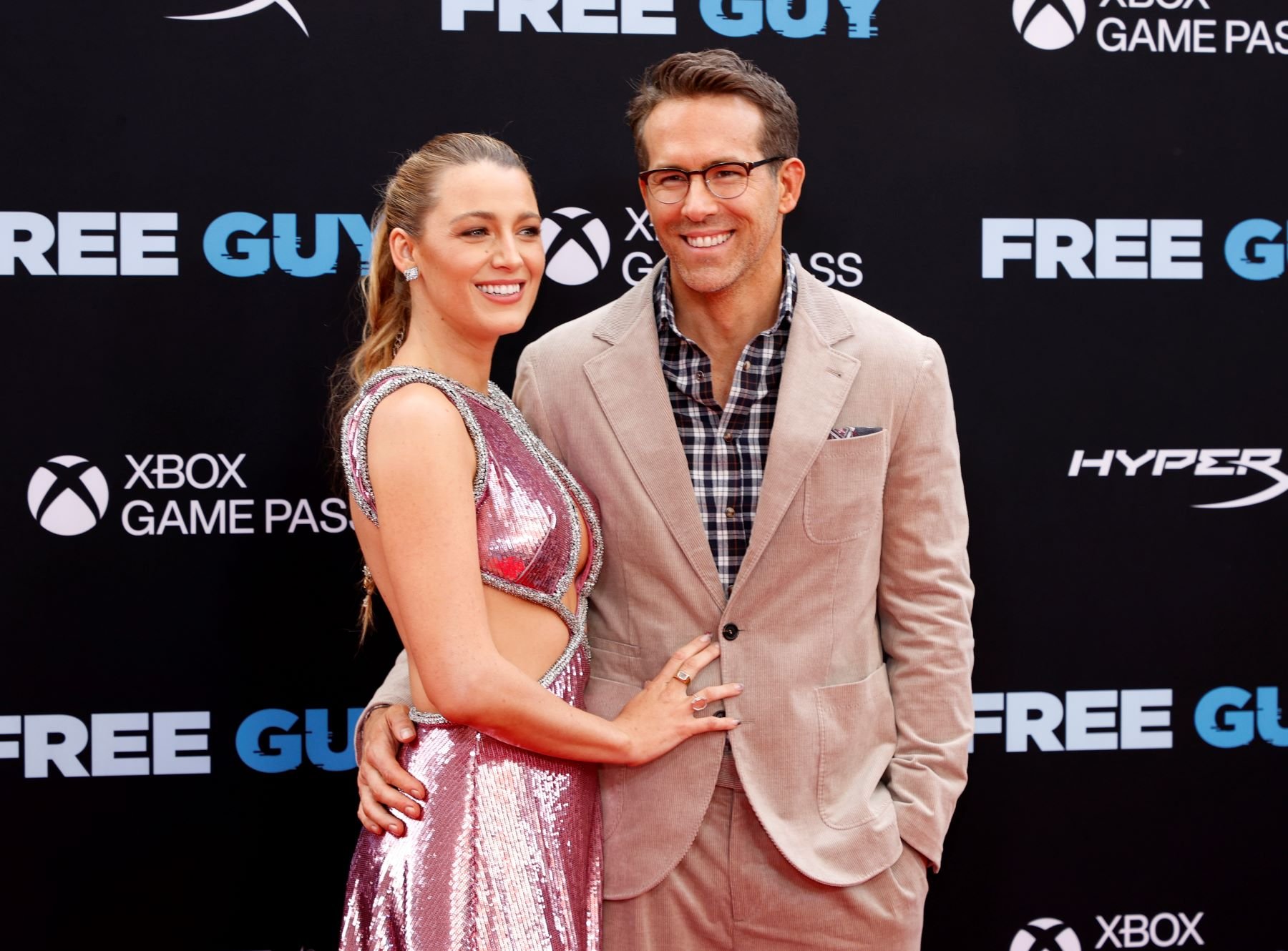 Blake Lively and Ryan Reynolds attending the "Free Guy" premiere at the AMC Lincoln Square Theater in New York City