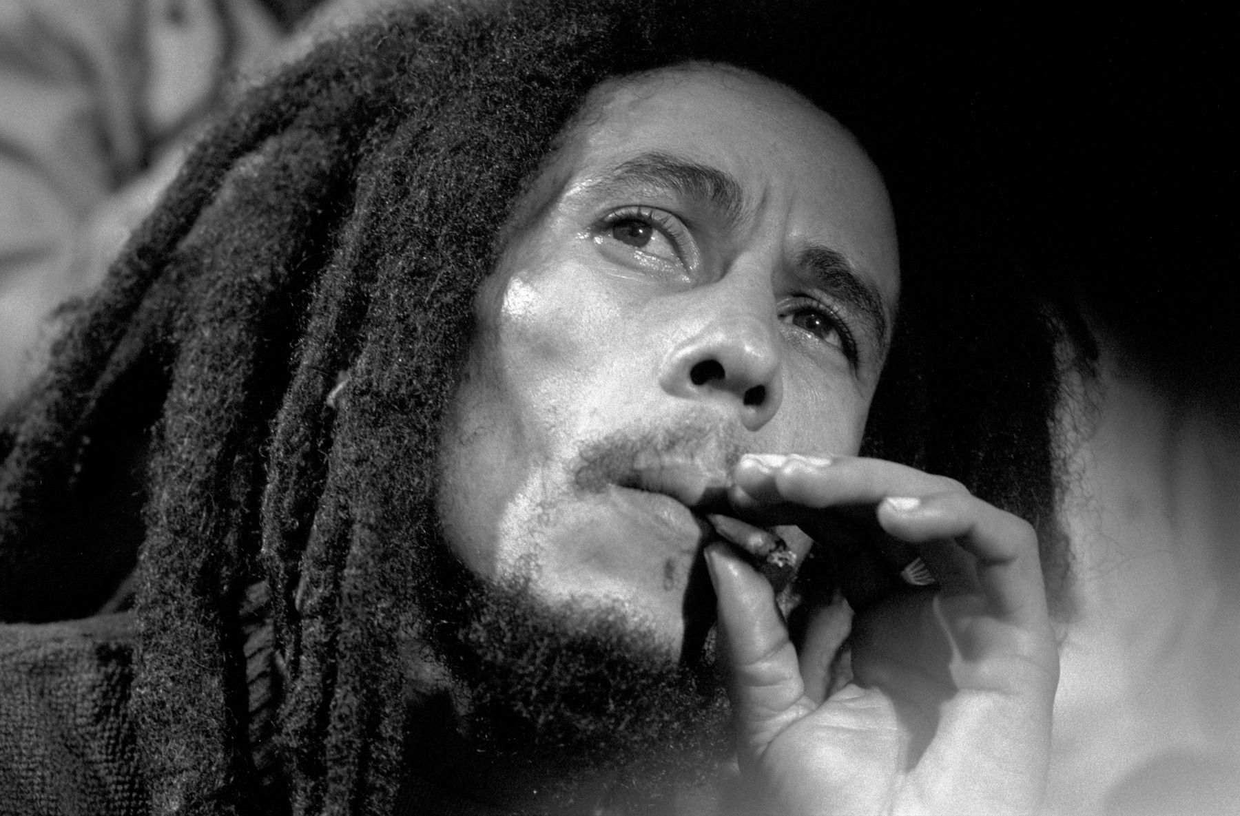Bob Marley during an interview after performing at the Fabulous Fox Theater in Atlanta, Georgia