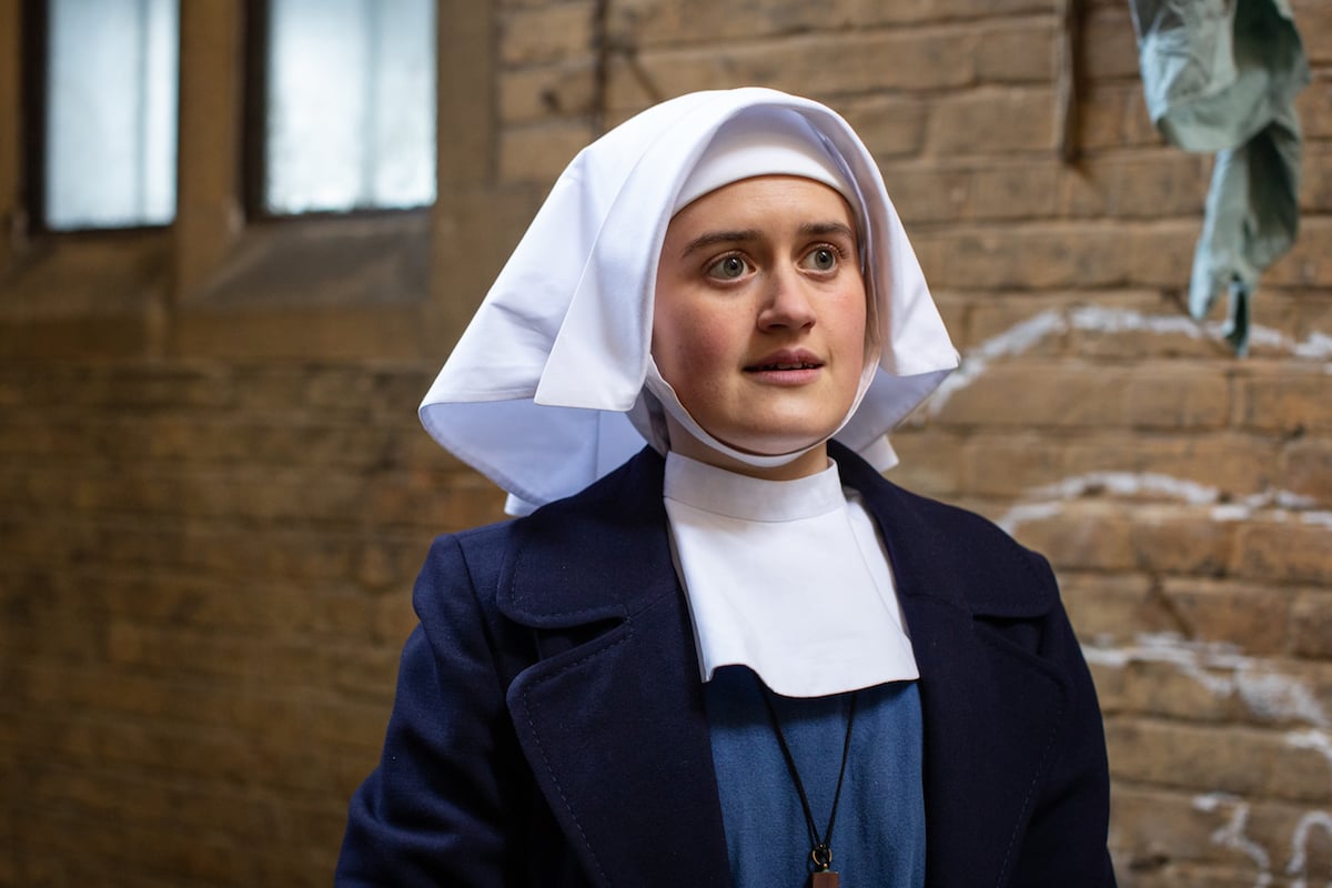 Ella Bruccoleri as Sister Frances, wearing a habit, in 'Call the Midwife' Season 10