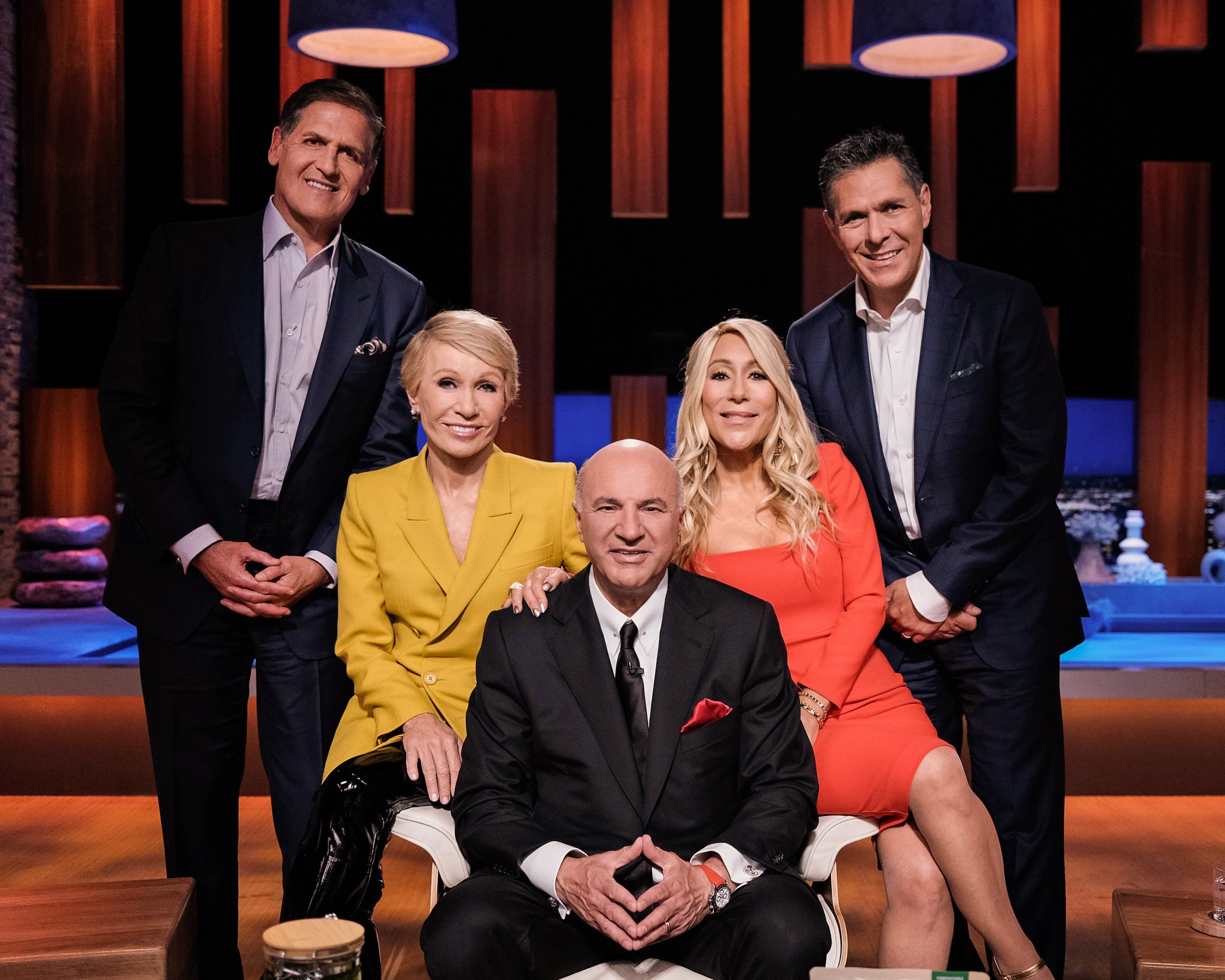 Mark Cuban, Barbara Corcoran, Kevin O'Leary, Lori Greiner, and Daniel Lubetzky of 'Shark Tank'
