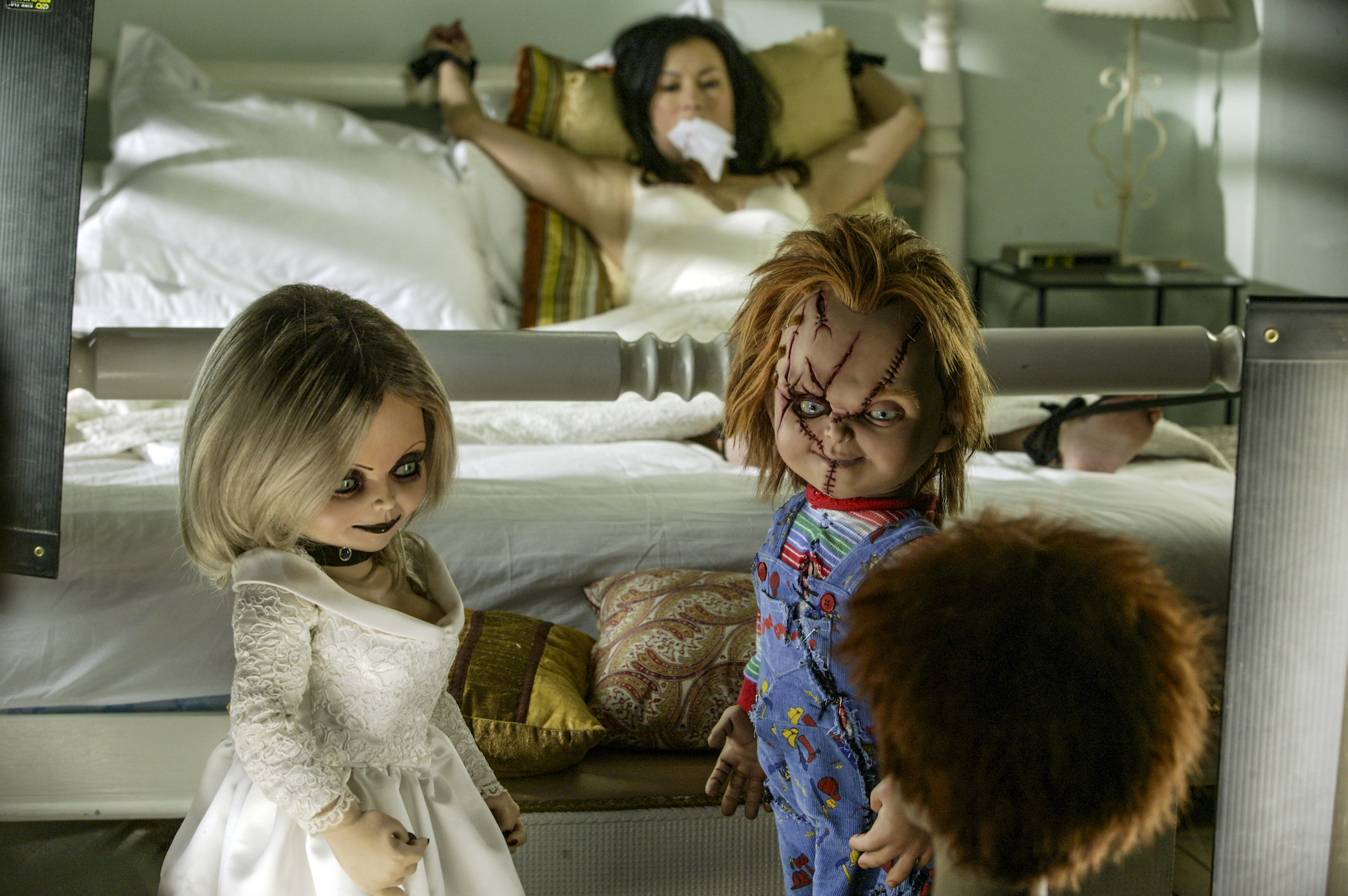 Chucky and Tiffany kidnap Jennifer Tilly