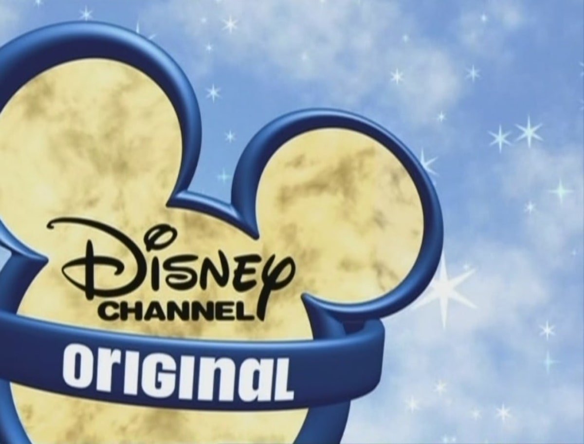 Disney Channel original movie logo amidst clouds