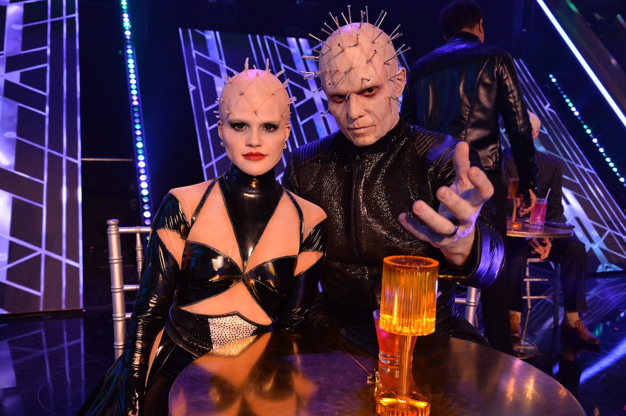 Witney Carson and The Miz are styled as pinhead on 'Dancing with the Stars'