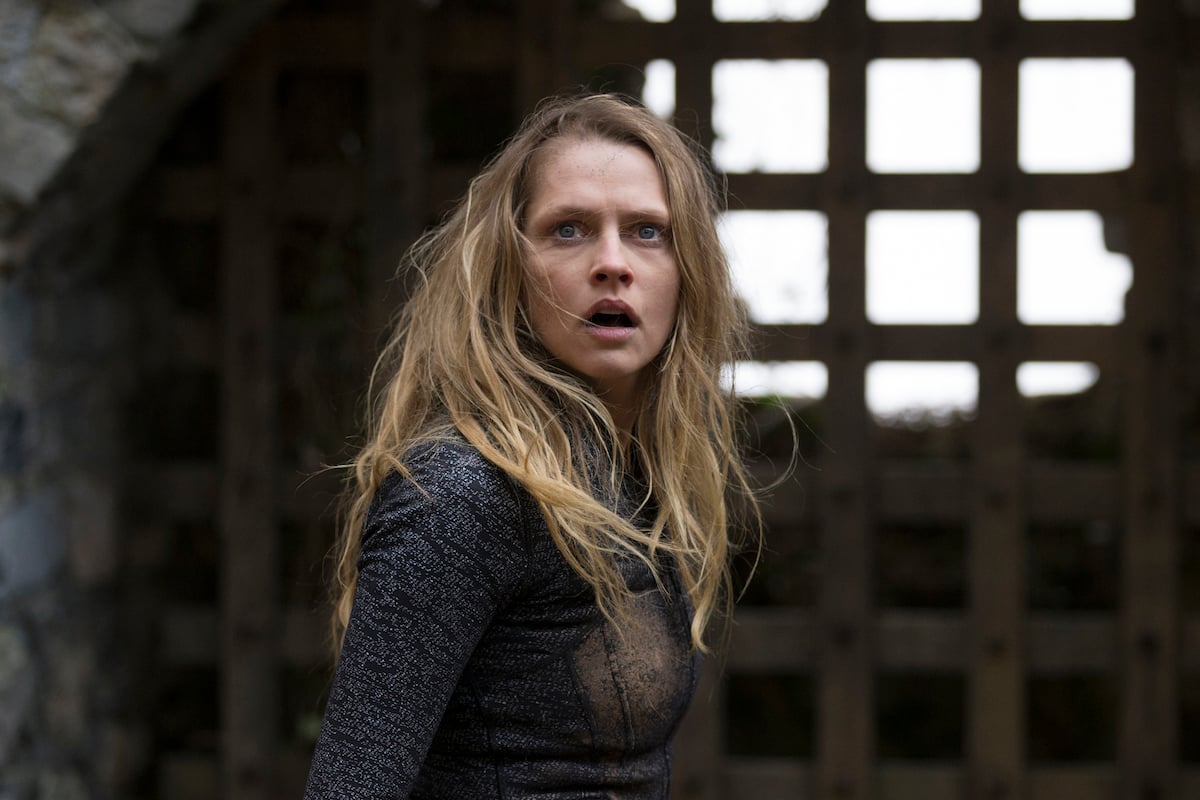 Teresa Palmer as Diana, looking windblown, in 'A Discovery of Witches' Season 1