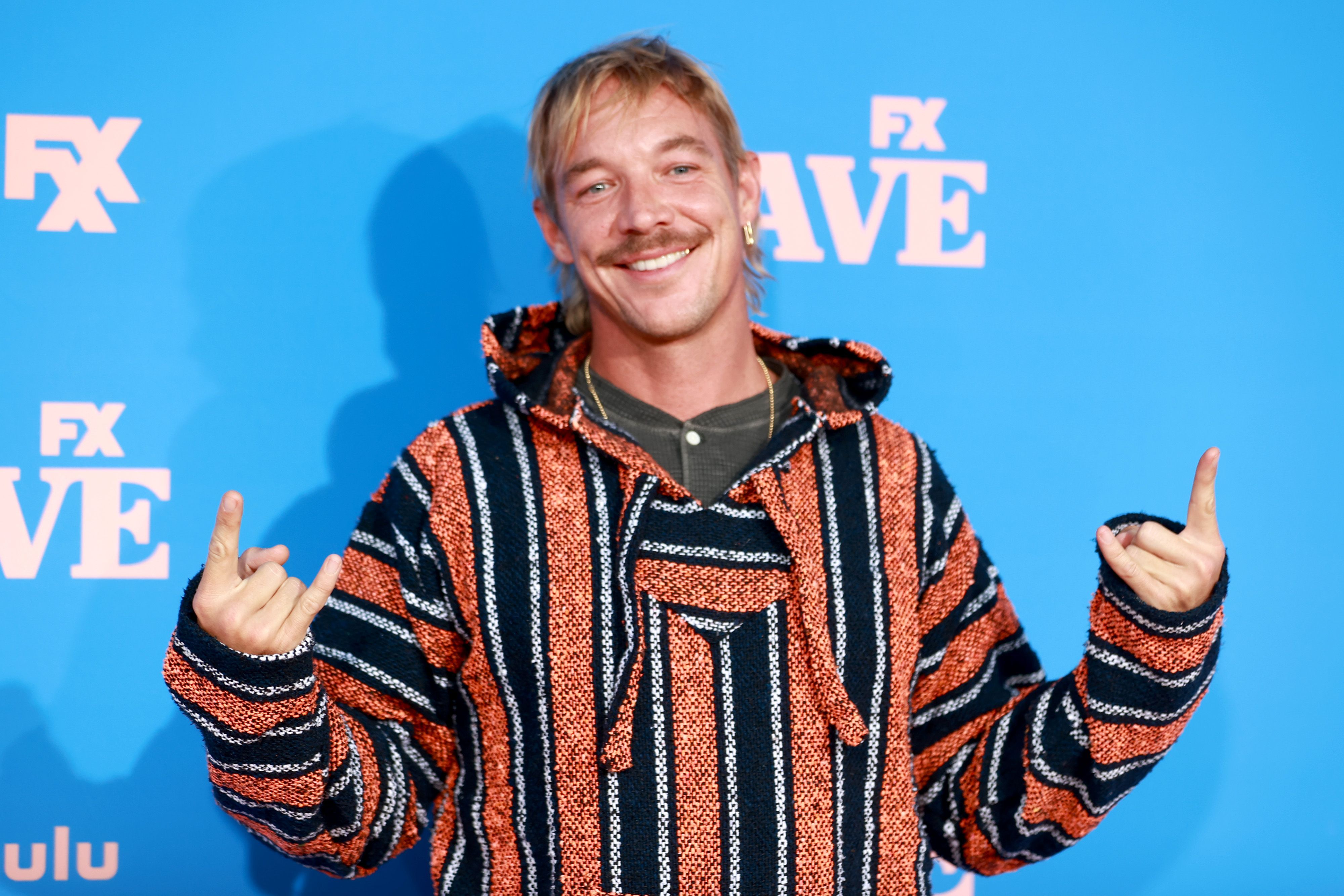Diplo attends FXX, FX and Hulu's Season 2 Red Carpet Premiere Of "Dave" at The Greek Theatre