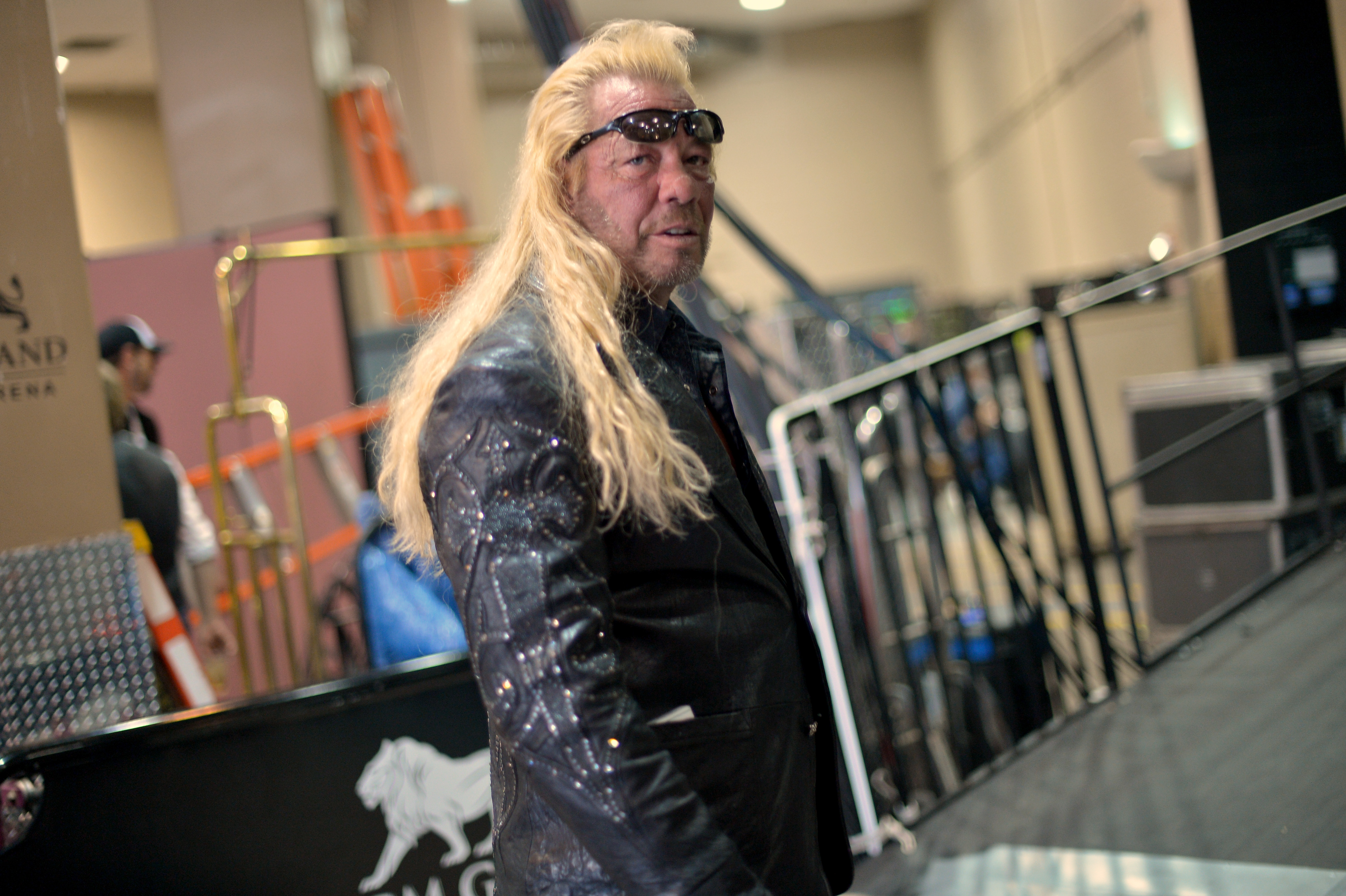 Duane Chapman, better known as Dog the Bounty Hunter, is seen backstage at the Country Music Awards in 2013