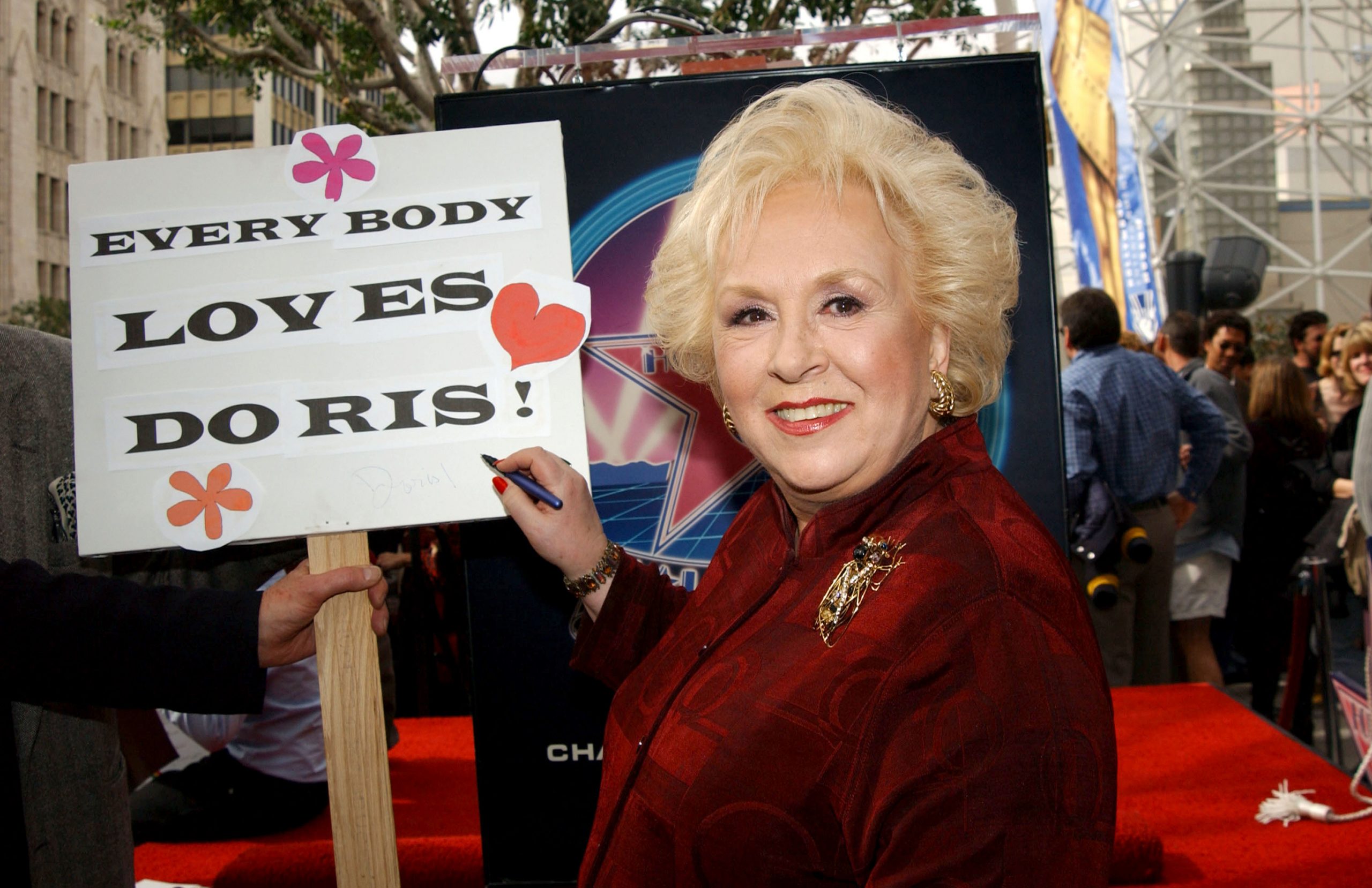 Actor Doris Roberts of 'Everybody Loves Raymond' honored with a star on the Hollywood Walk of Fame in 2003.