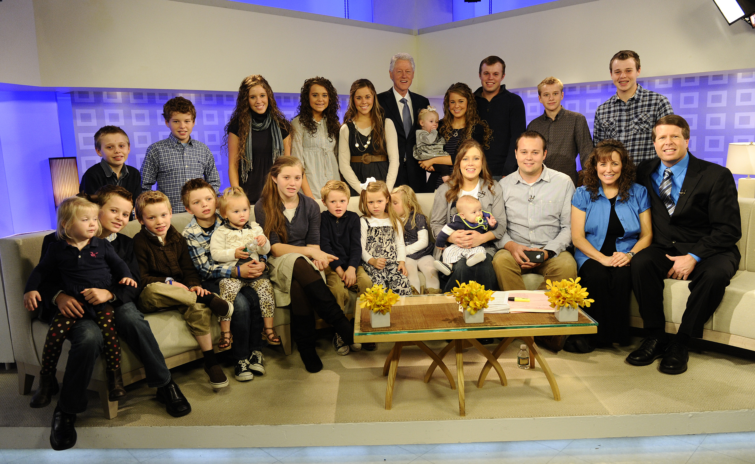 The Duggar family on the Today show 