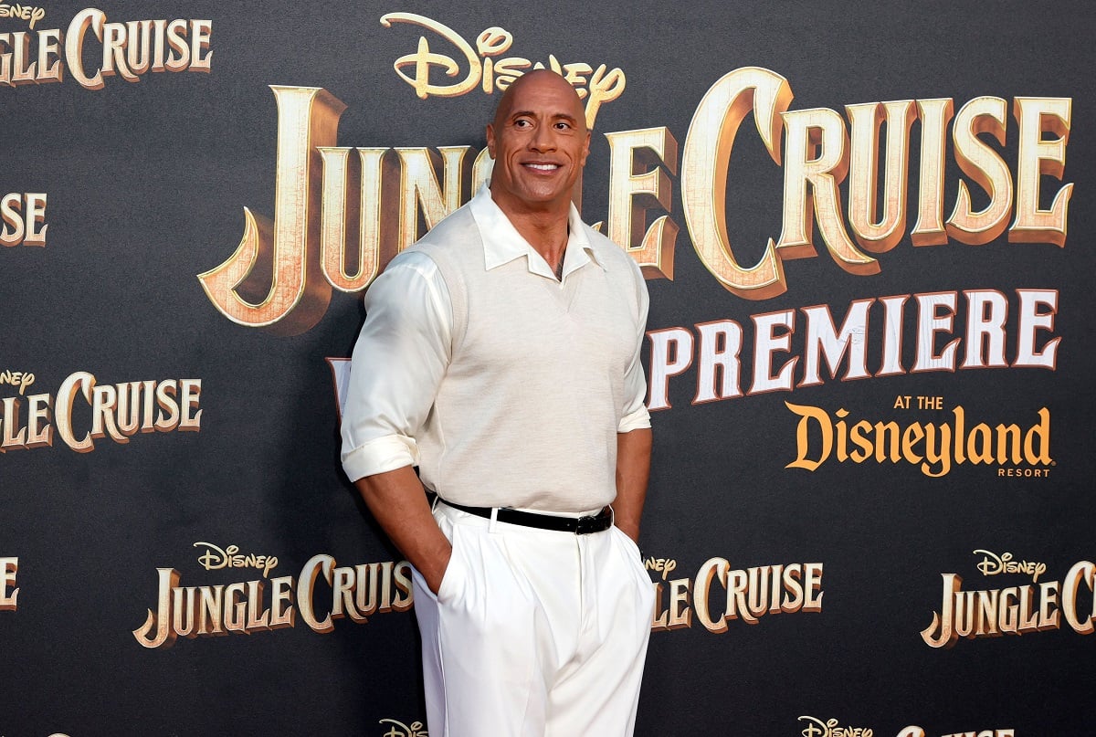 Dwayne Johnson posing