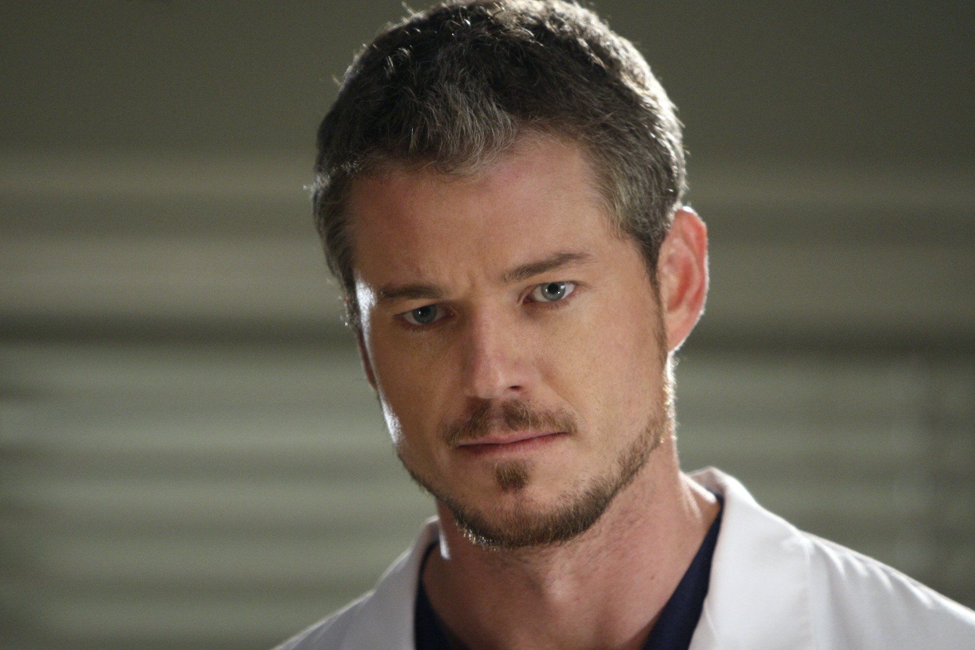 Eric Dane dressed in a white lab coat in 'Grey's Anatomy'