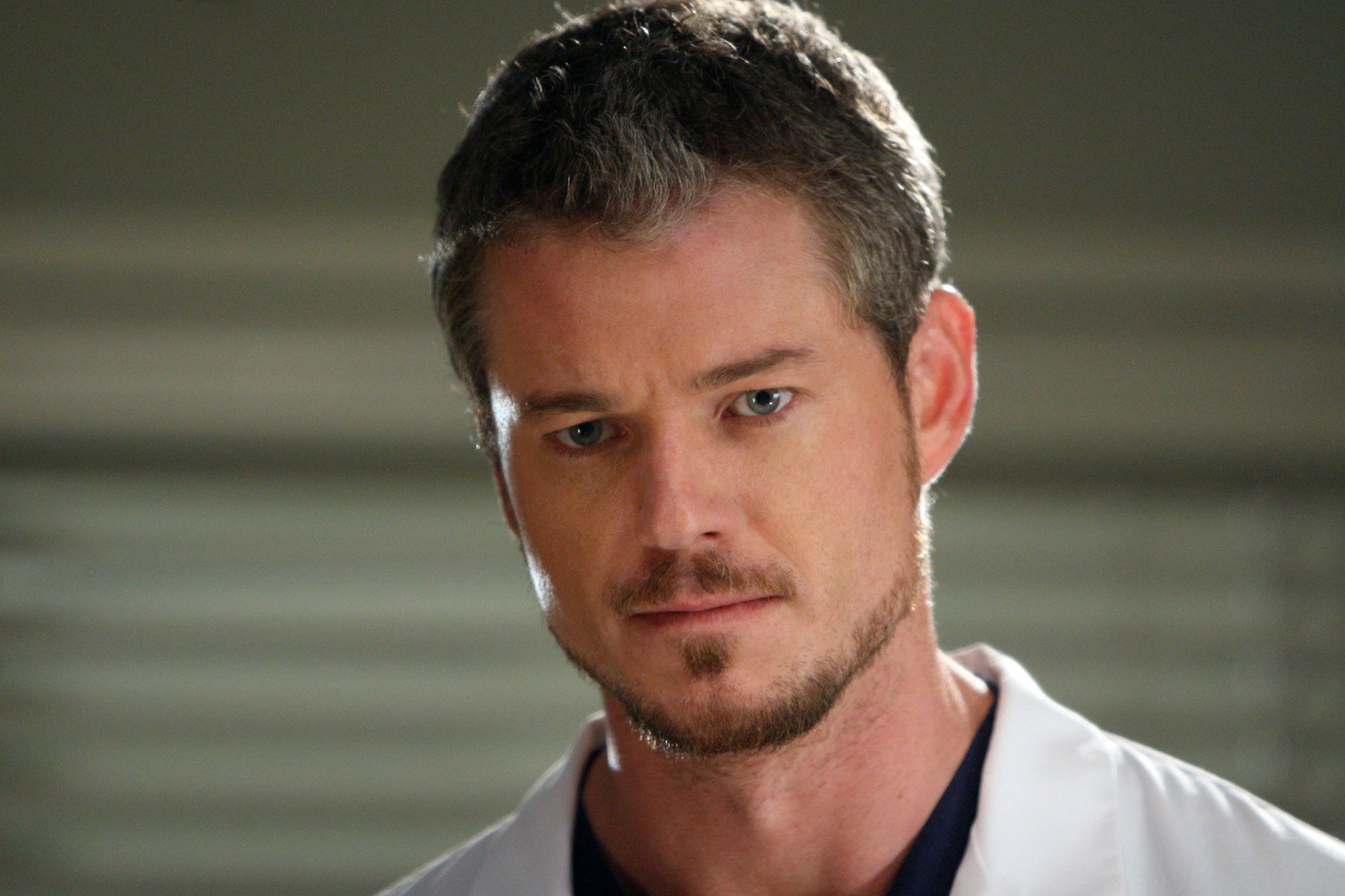 Eric Dane dressed in a white lab coat in 'Grey's Anatomy.'