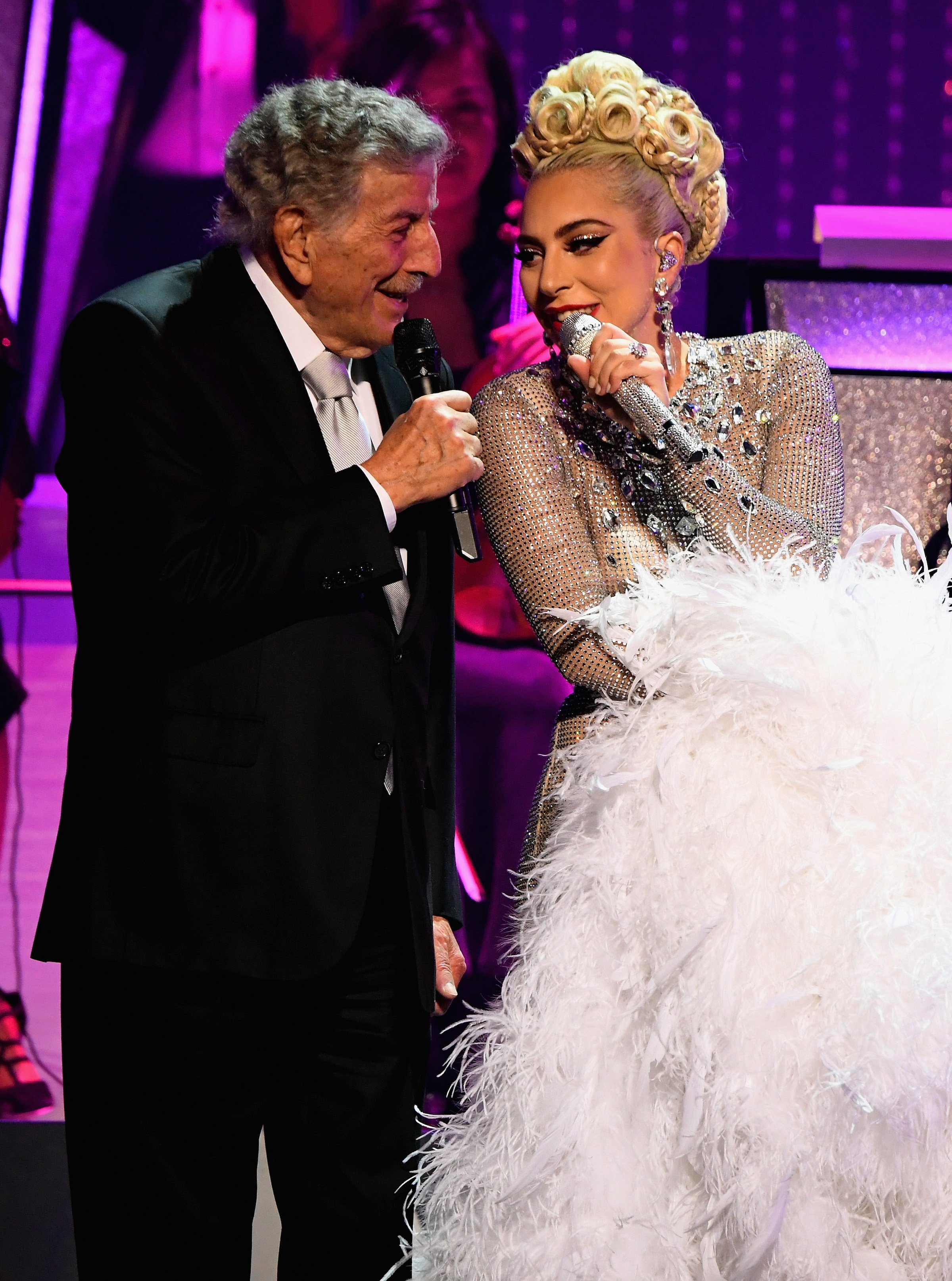 Lady Gaga and Tony Bennett performing together