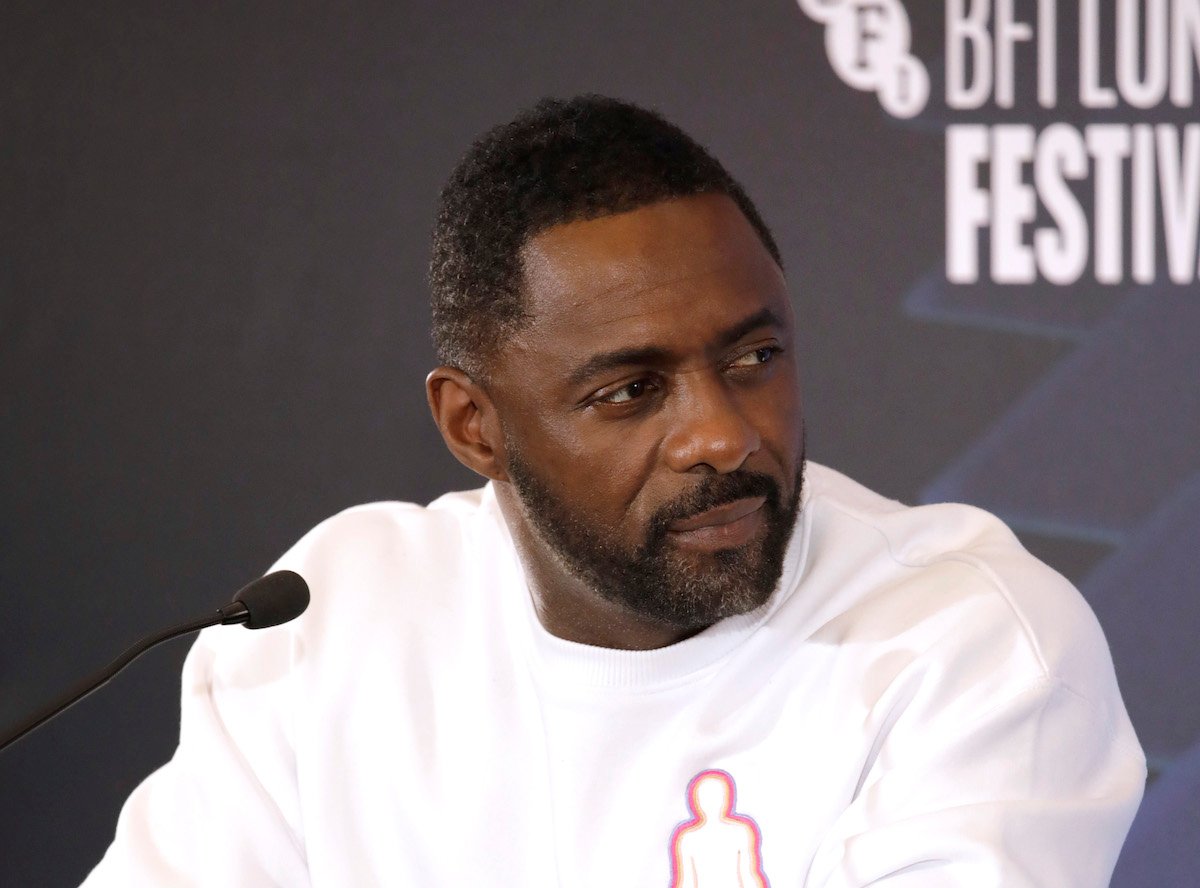 Idris Elba speaks during the 'The Harder They Fall' press conference