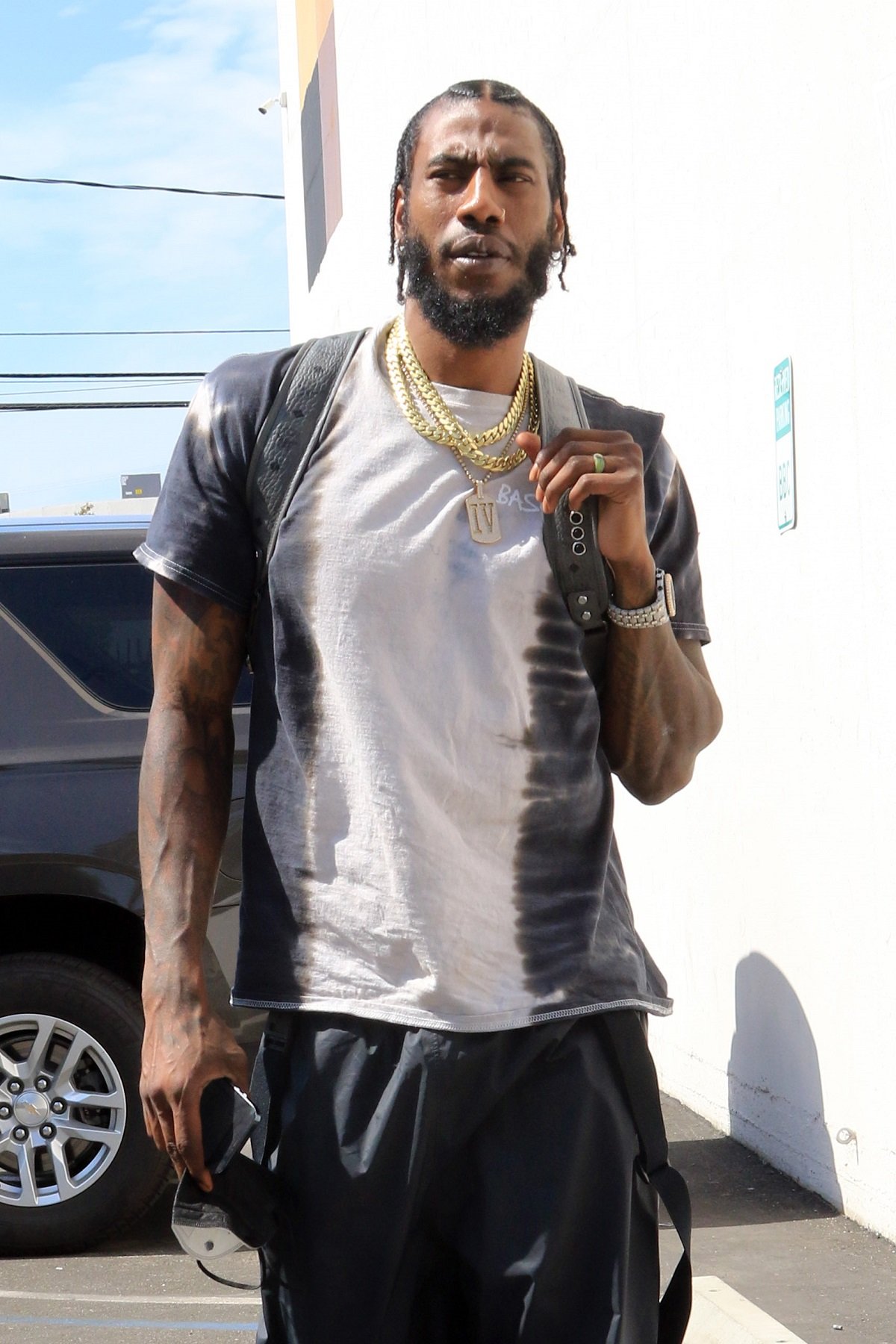 Iman Shumpert seen at Dancing With the Stars practice on Oct. 03, 2021