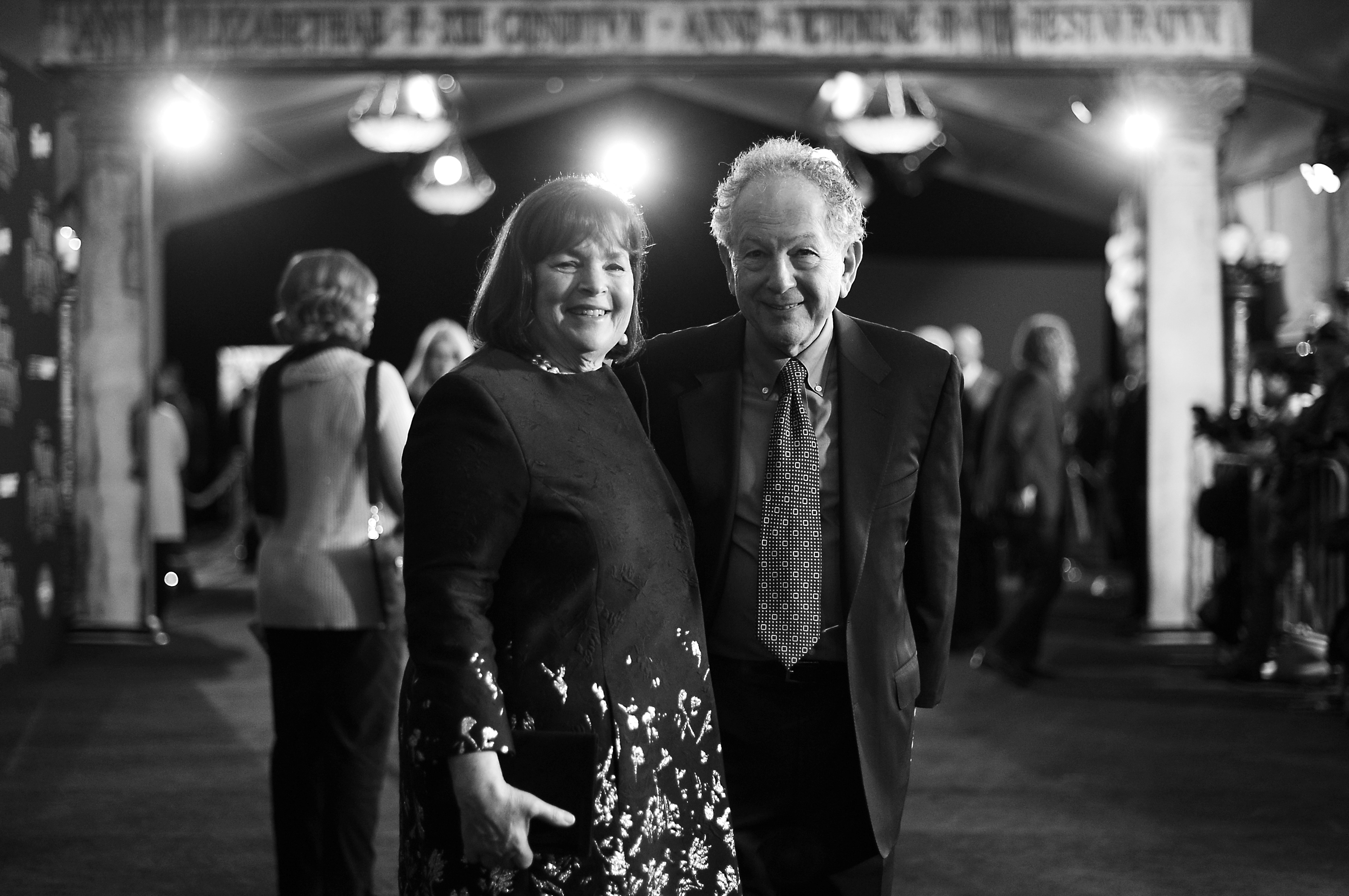 Ina Garten poses and smiles with her husband, Jeffrey.