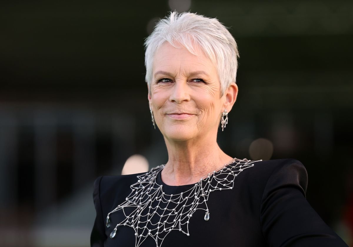 Halloween Kills actor Jamie Lee Curtis in a black dress