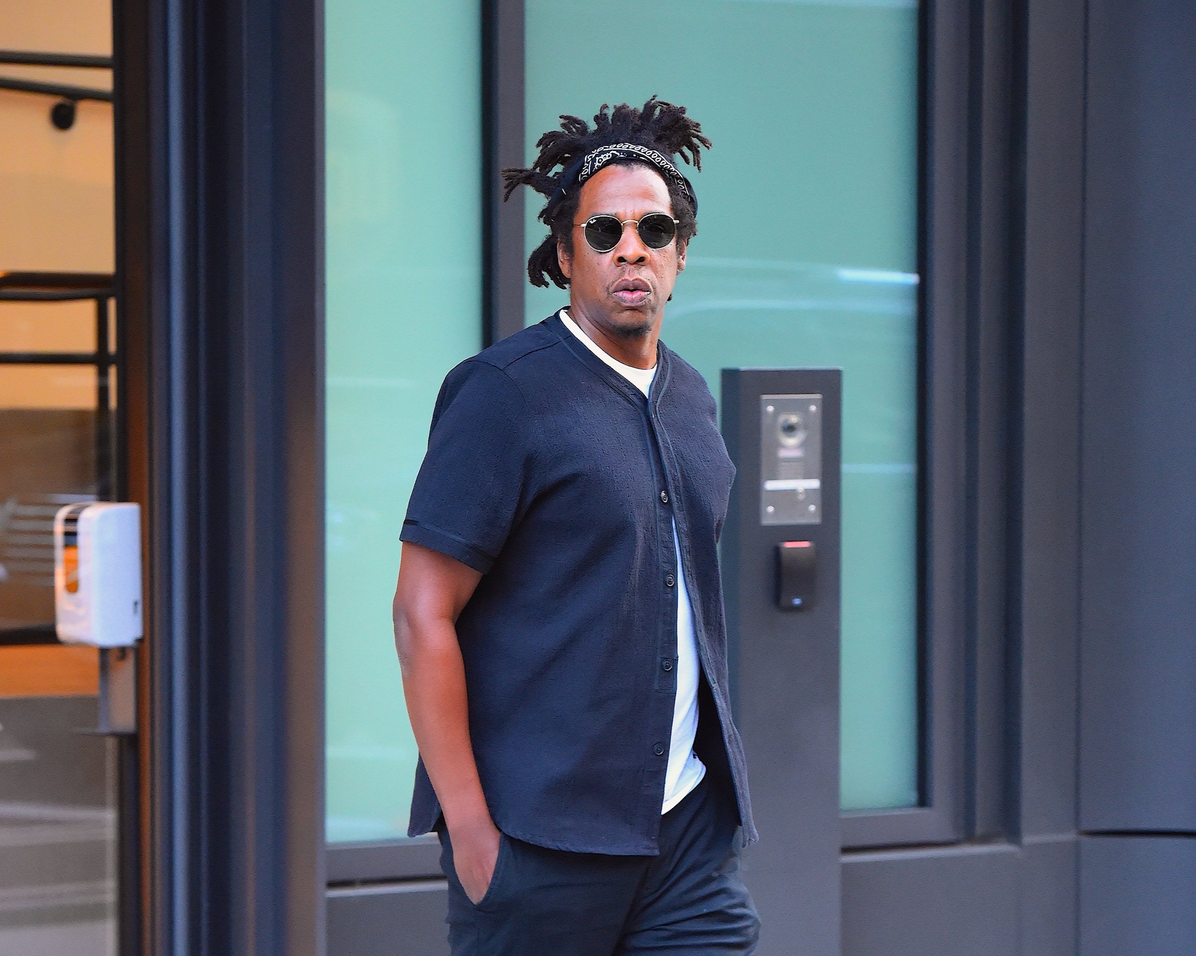 Jay-Z walking in NYC