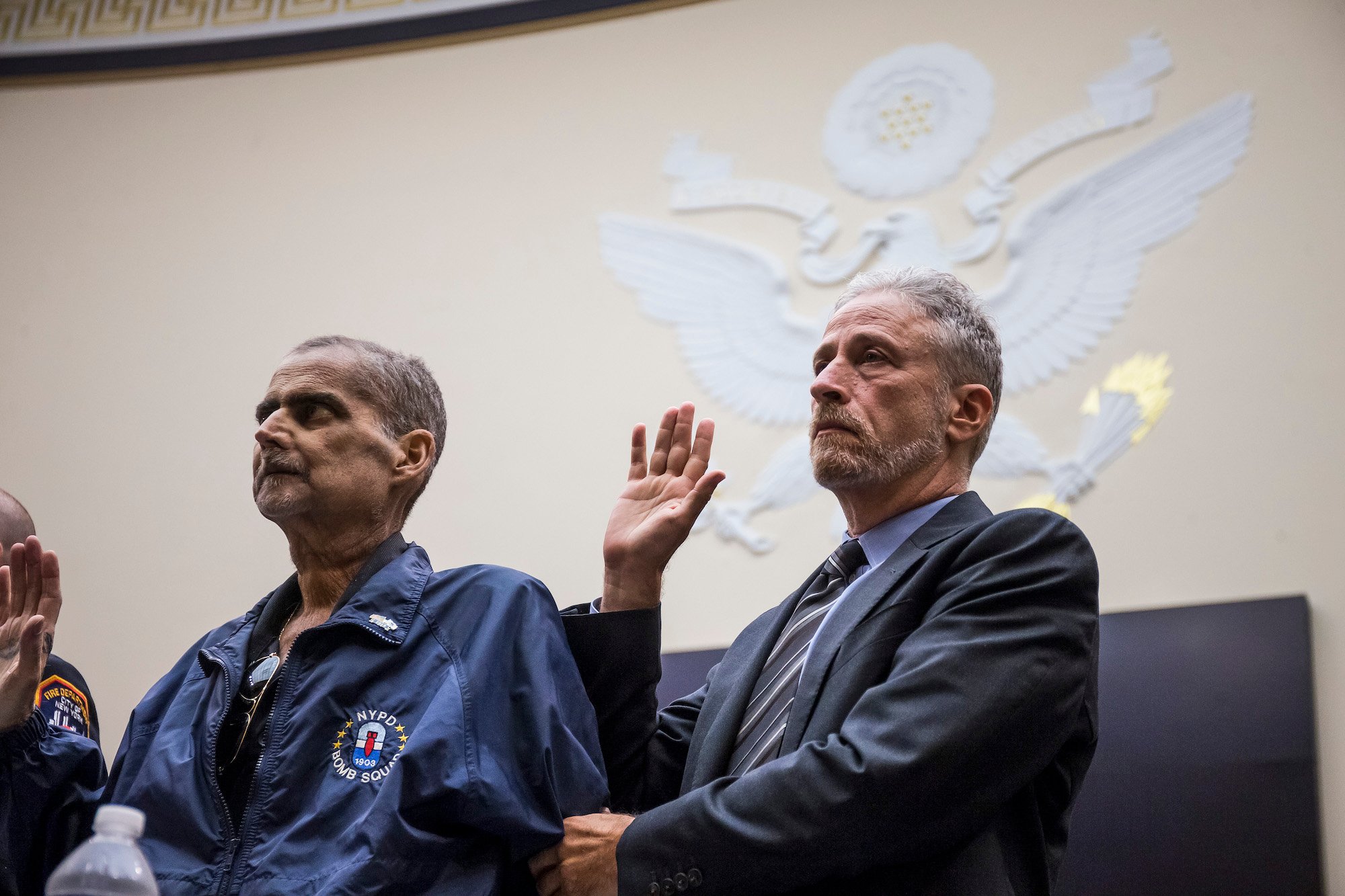 Jon Stewart and Luis Alvarez testify before Congress