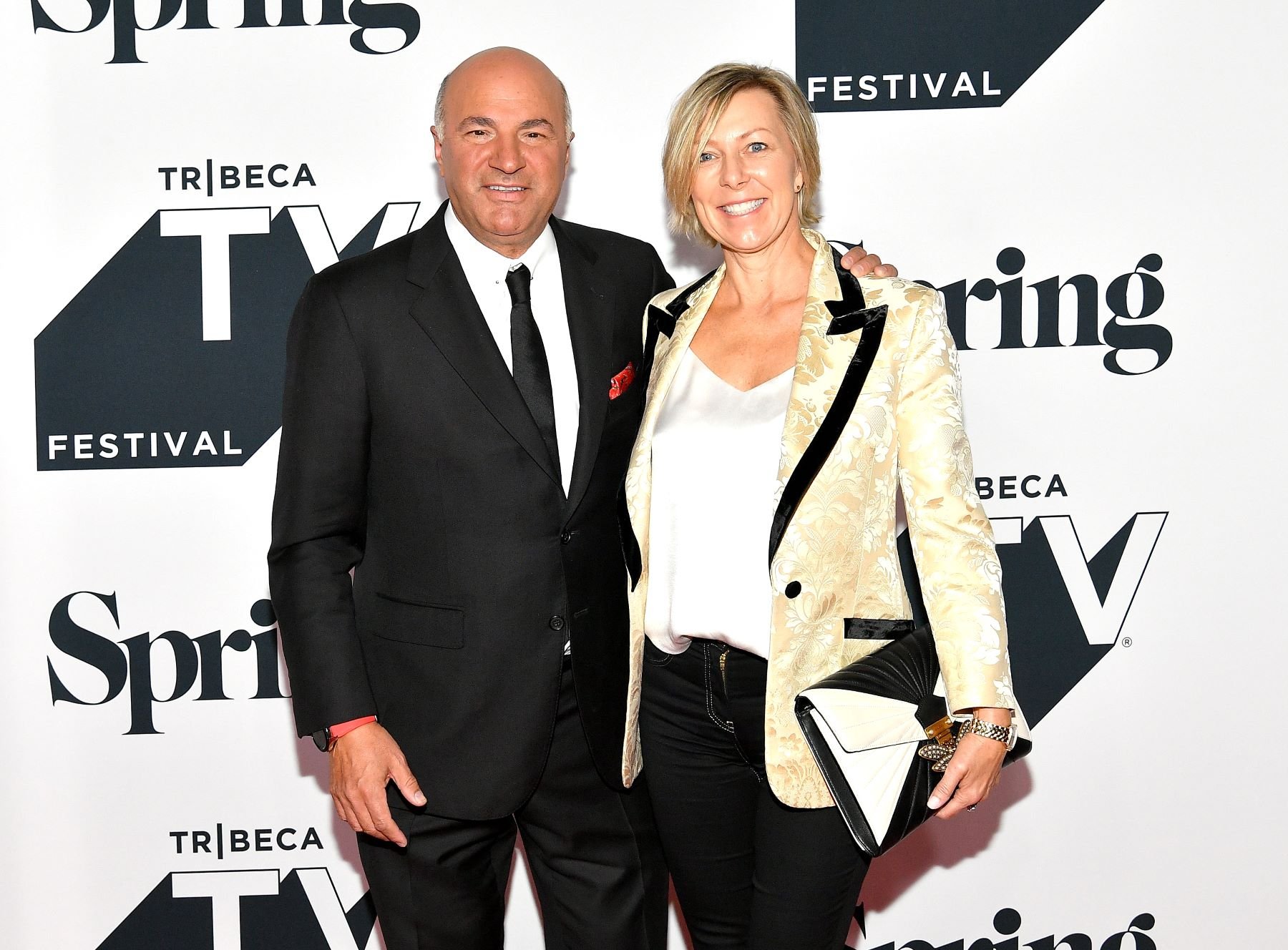 Kevin O'Leary and Linda O'Leary attending the Tribeca Talks Panel regarding 'Shark Tank'