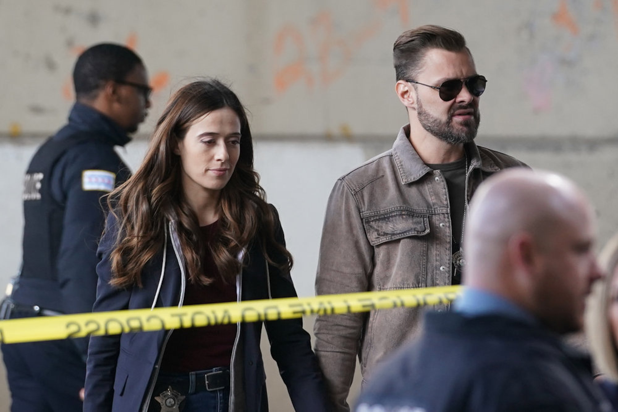 Kim Burgess and Adam Ruzek in 'Chicago P.D.' Season 9