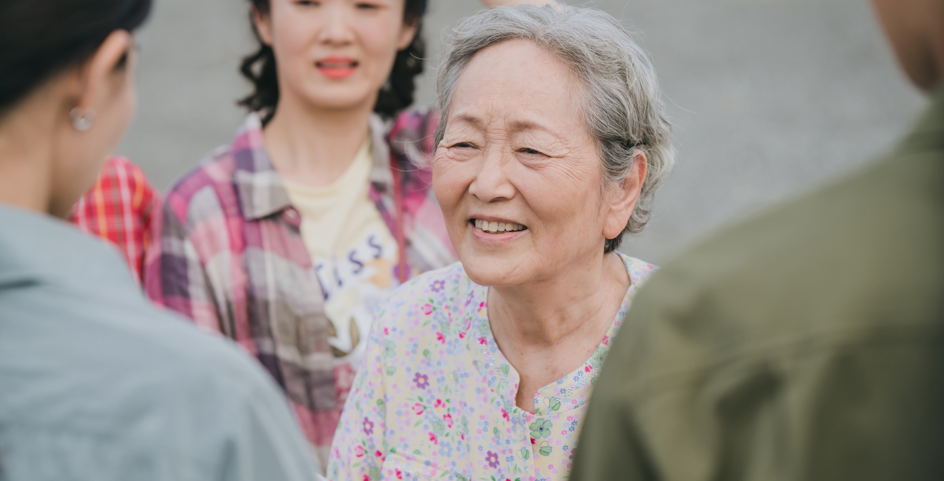 Kim Young-ok in 'Hometown Cha-Cha-Cha' K-drama wearing floral shirt