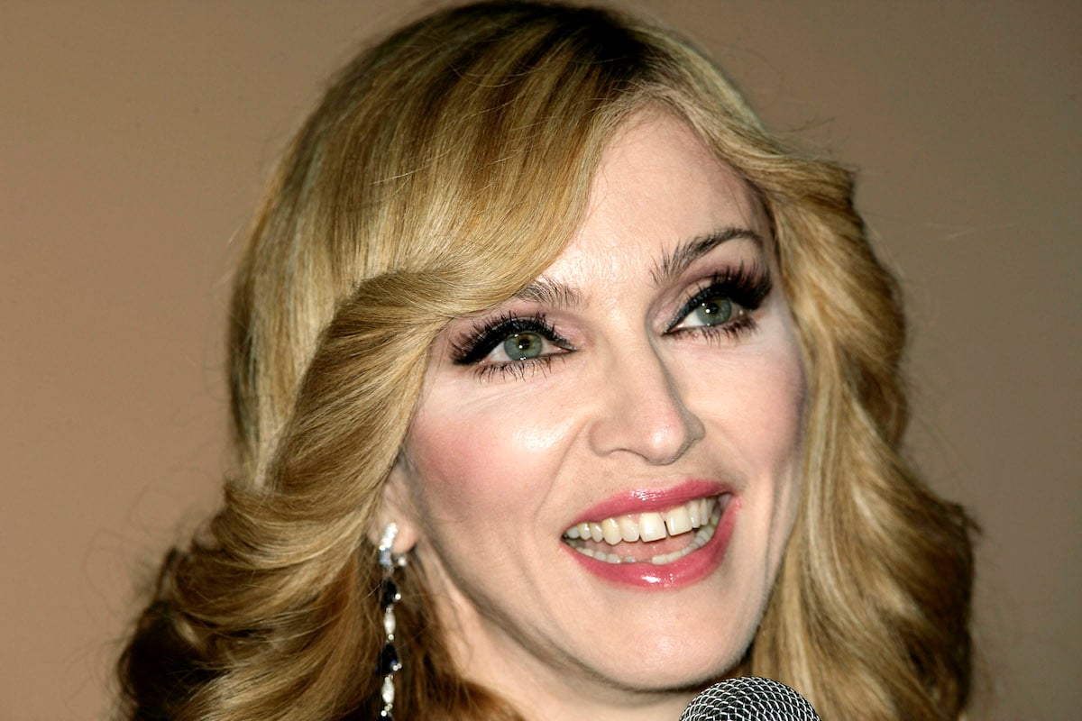 Madonna smiling