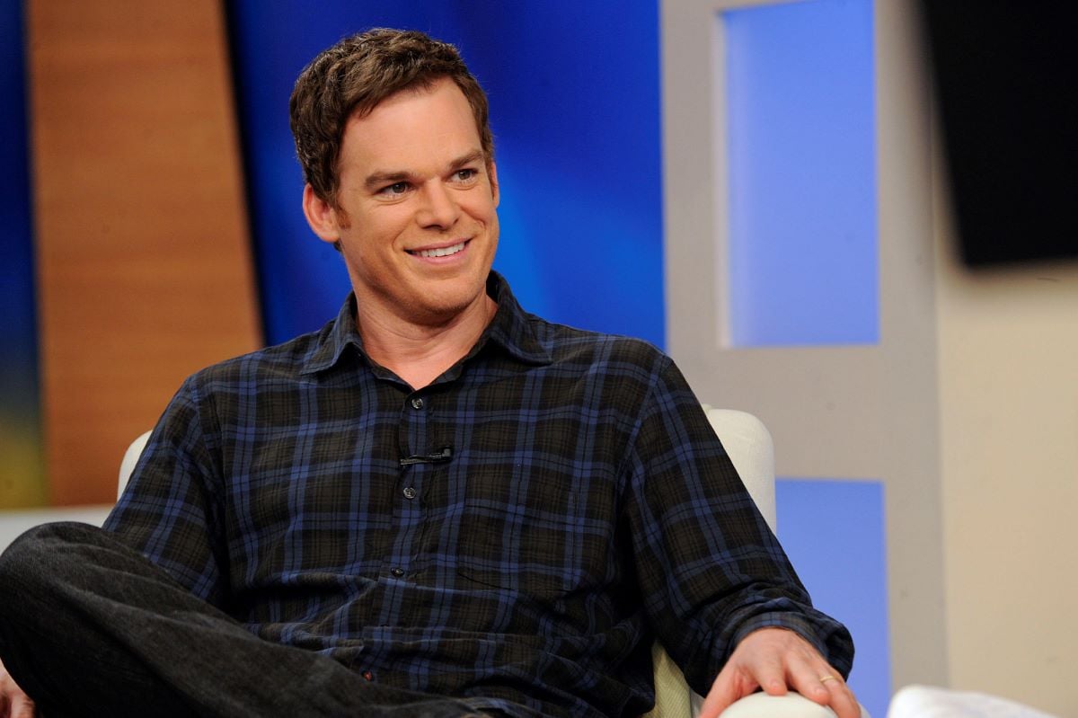 Michael C. Hall smiling in plaid