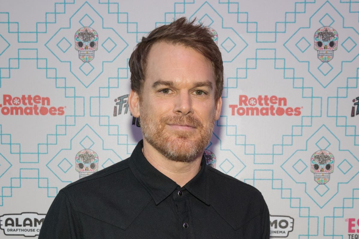 Michael C. Hall in black shirt